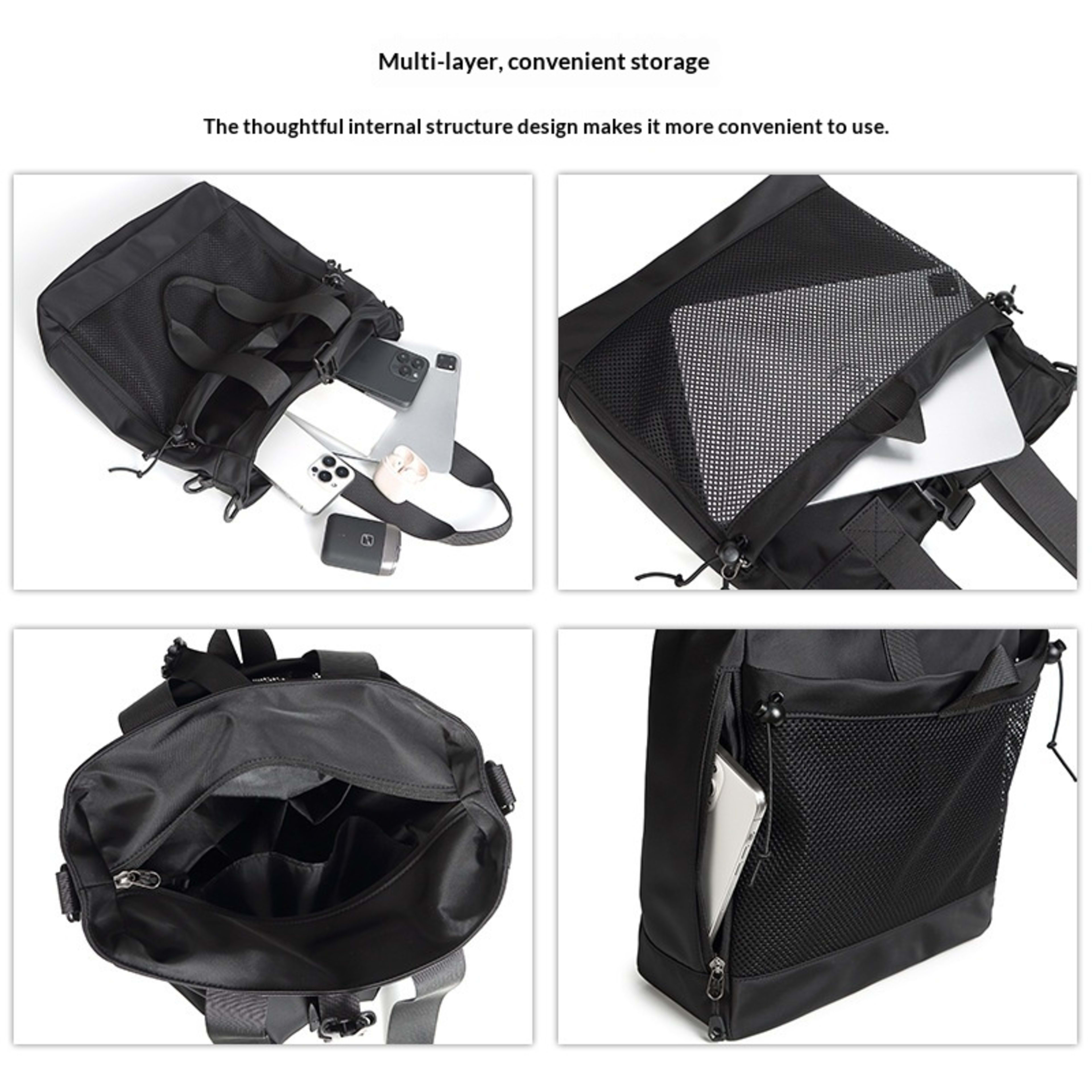 Mens Casual Single-shoulder Utility Crossbody Bag 4