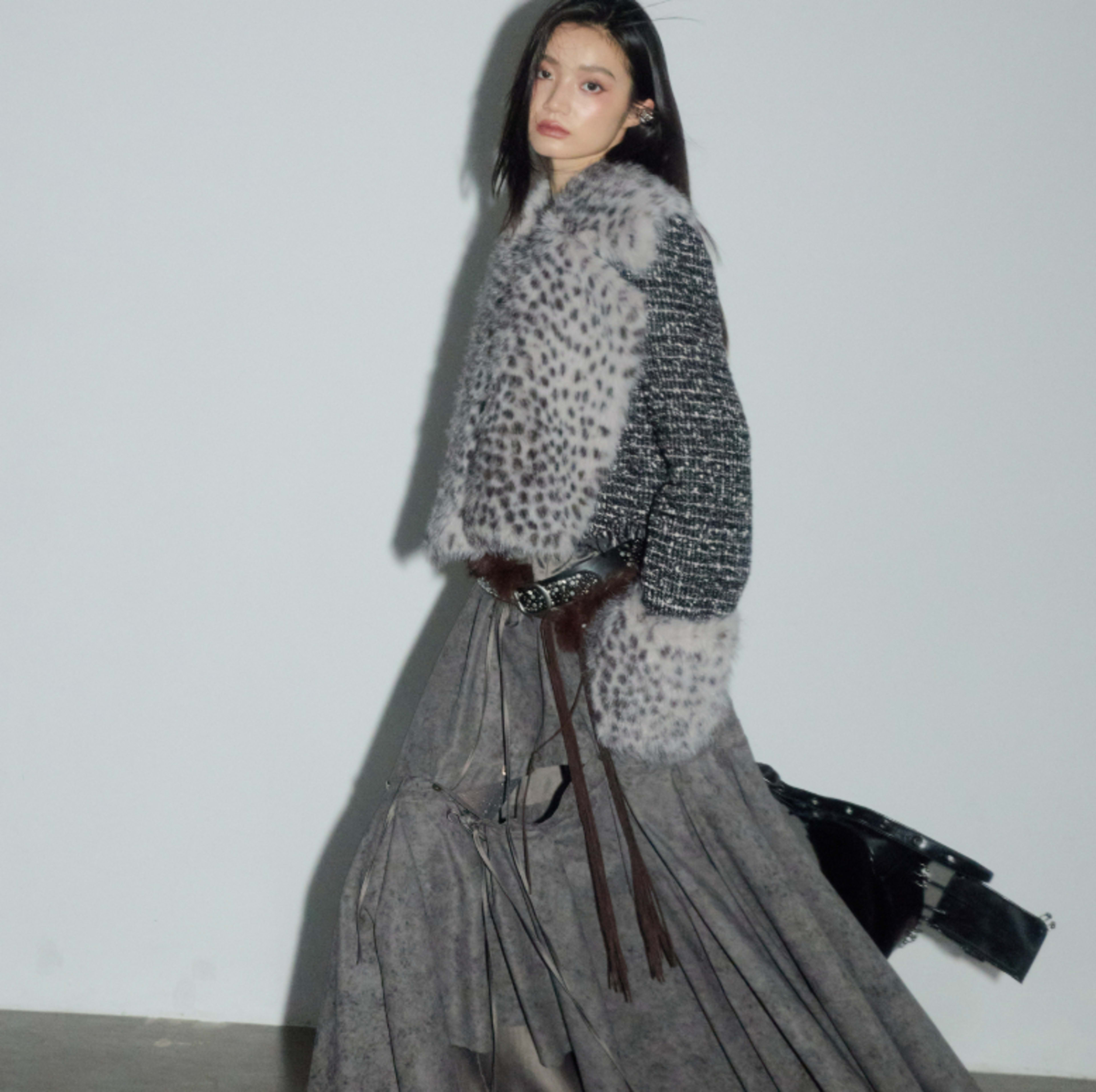 Leopard-print Faux-fur Detachable Wild And Sassy Short Coat 3