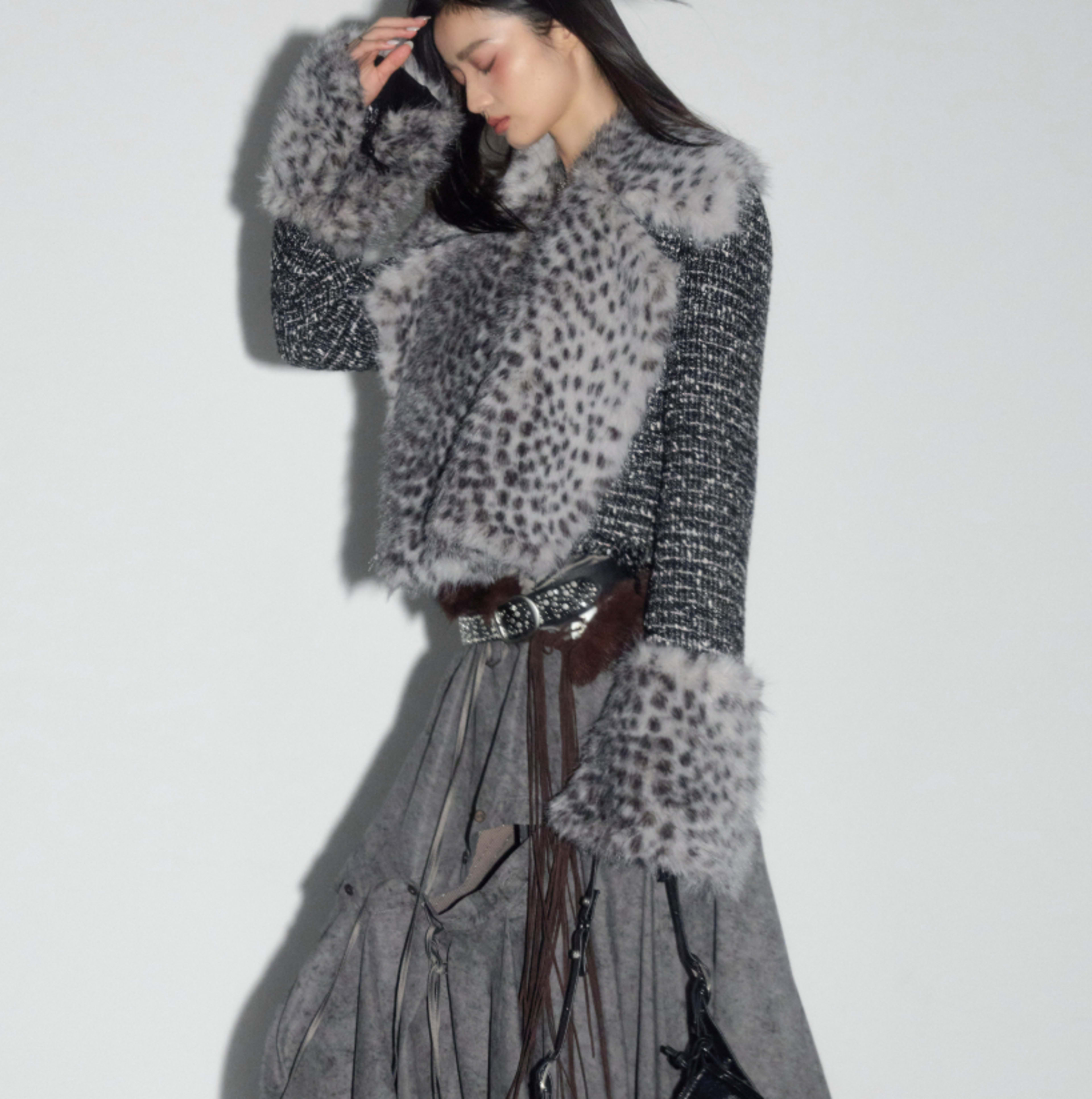 Leopard-print Faux-fur Detachable Wild And Sassy Short Coat 5