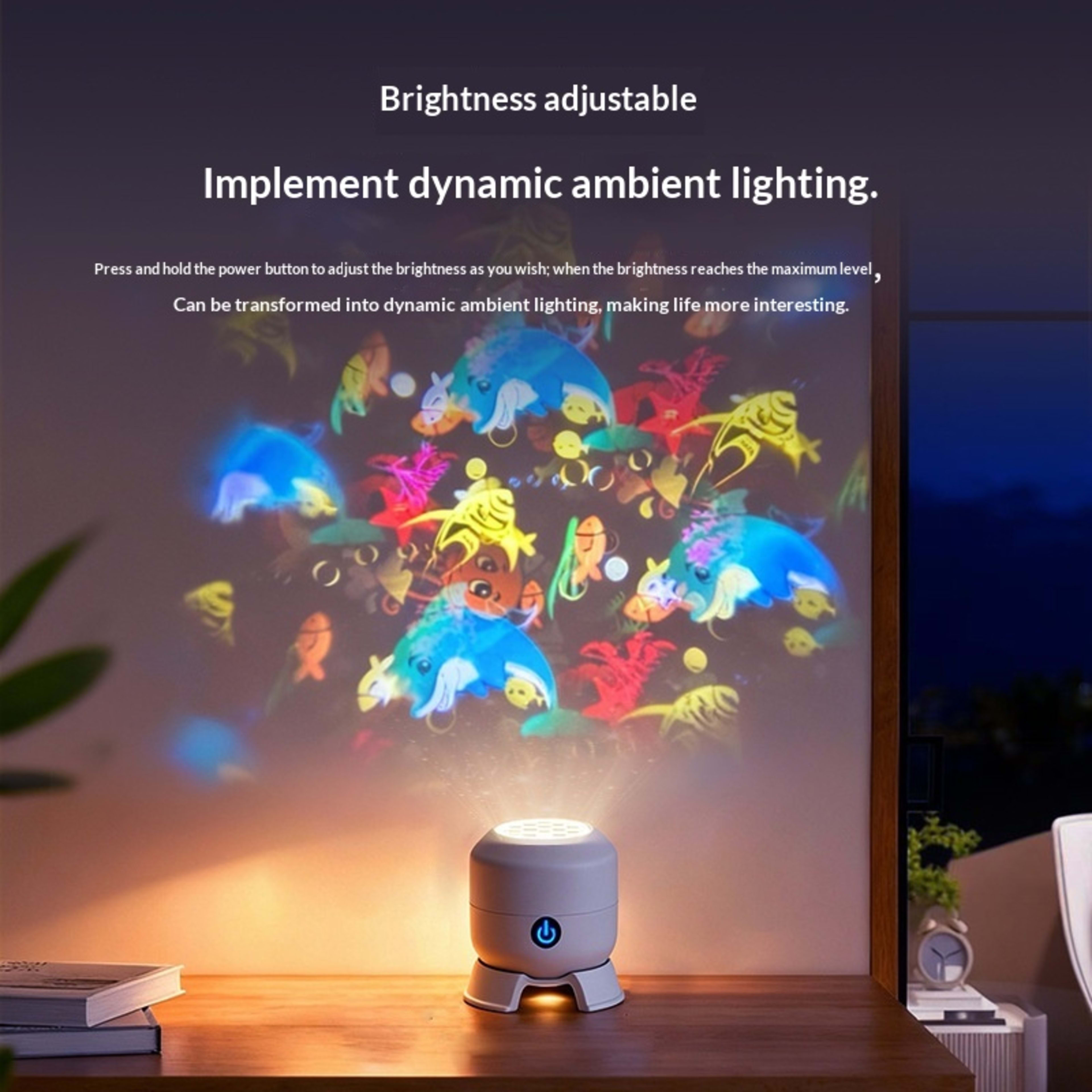 LED Christmas Snowflake Projection Light 7