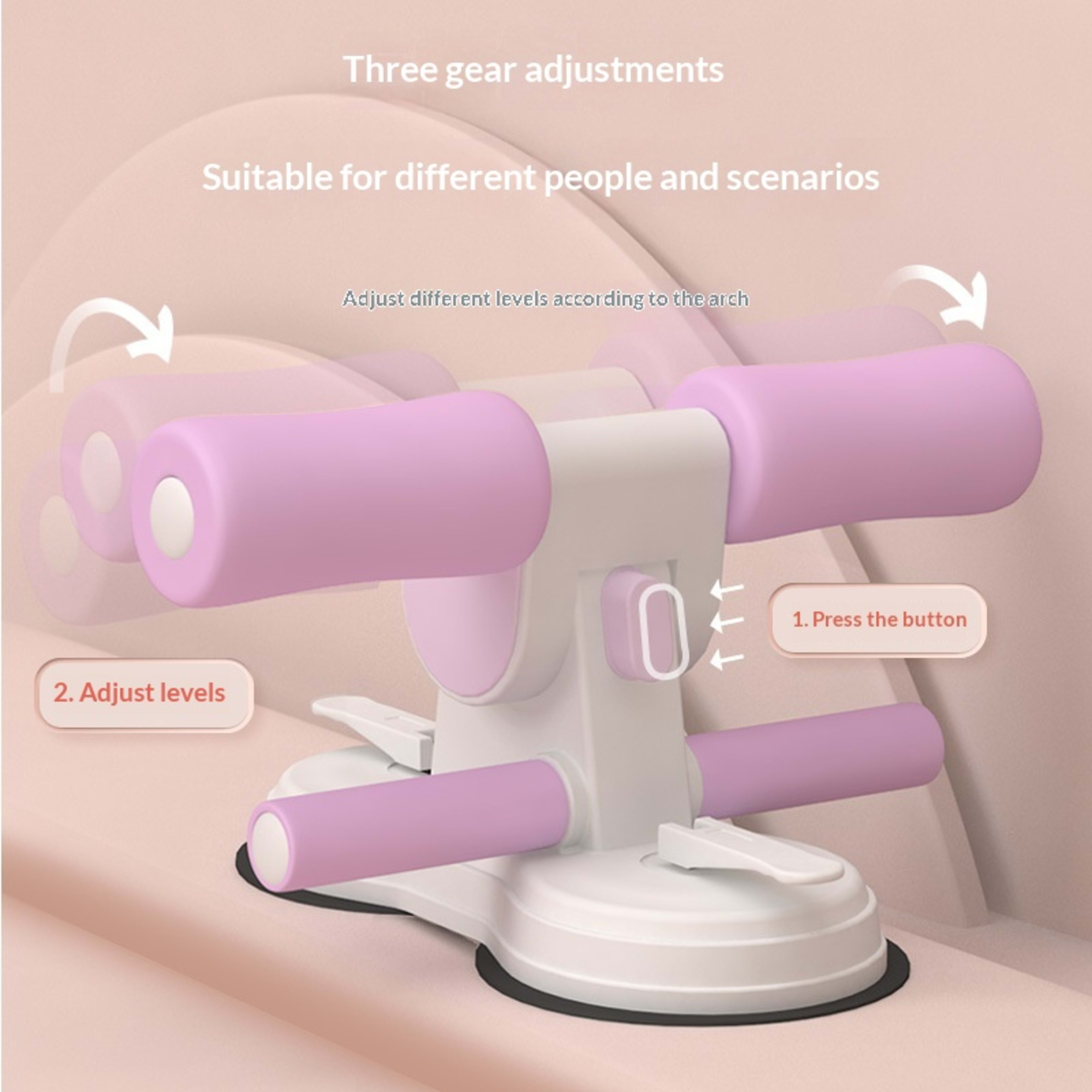 New Dual Color Dual-suction Cup Sit Up Assist Device 3