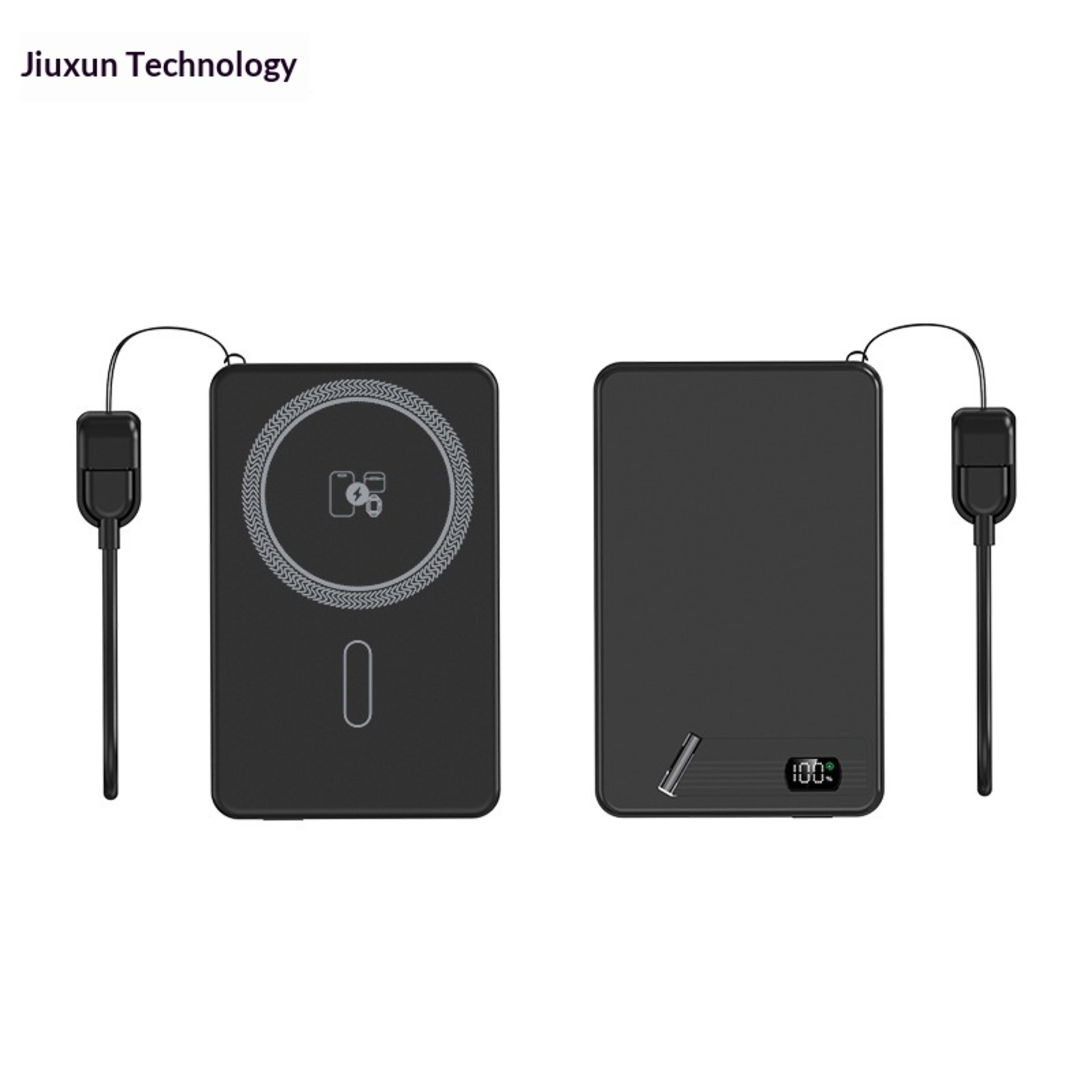 Ultra-thin Aluminum Alloy Magnetic Wireless Charging External Battery Power Bank 8
