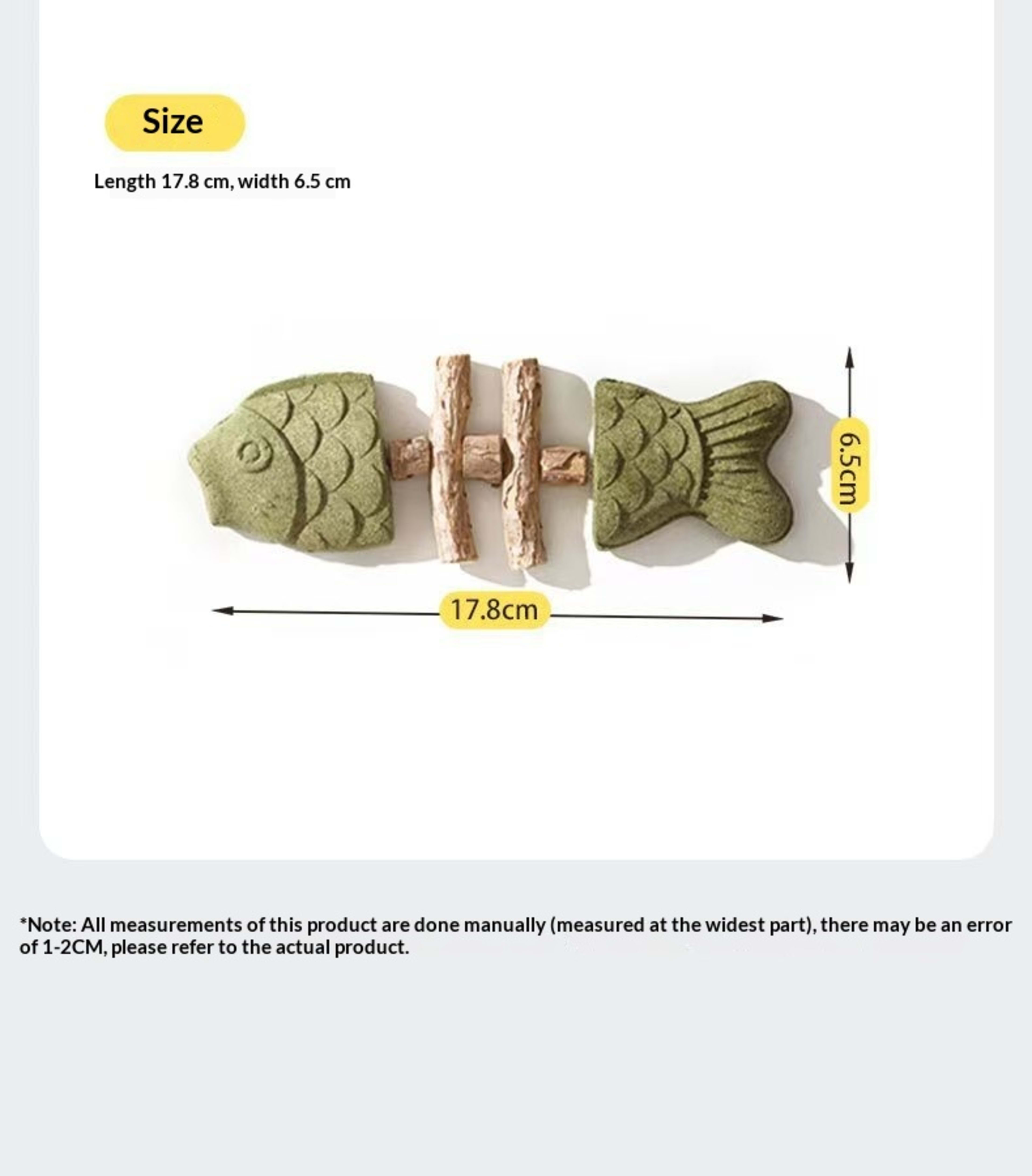 Cat Toy Fish Bone Wood 5