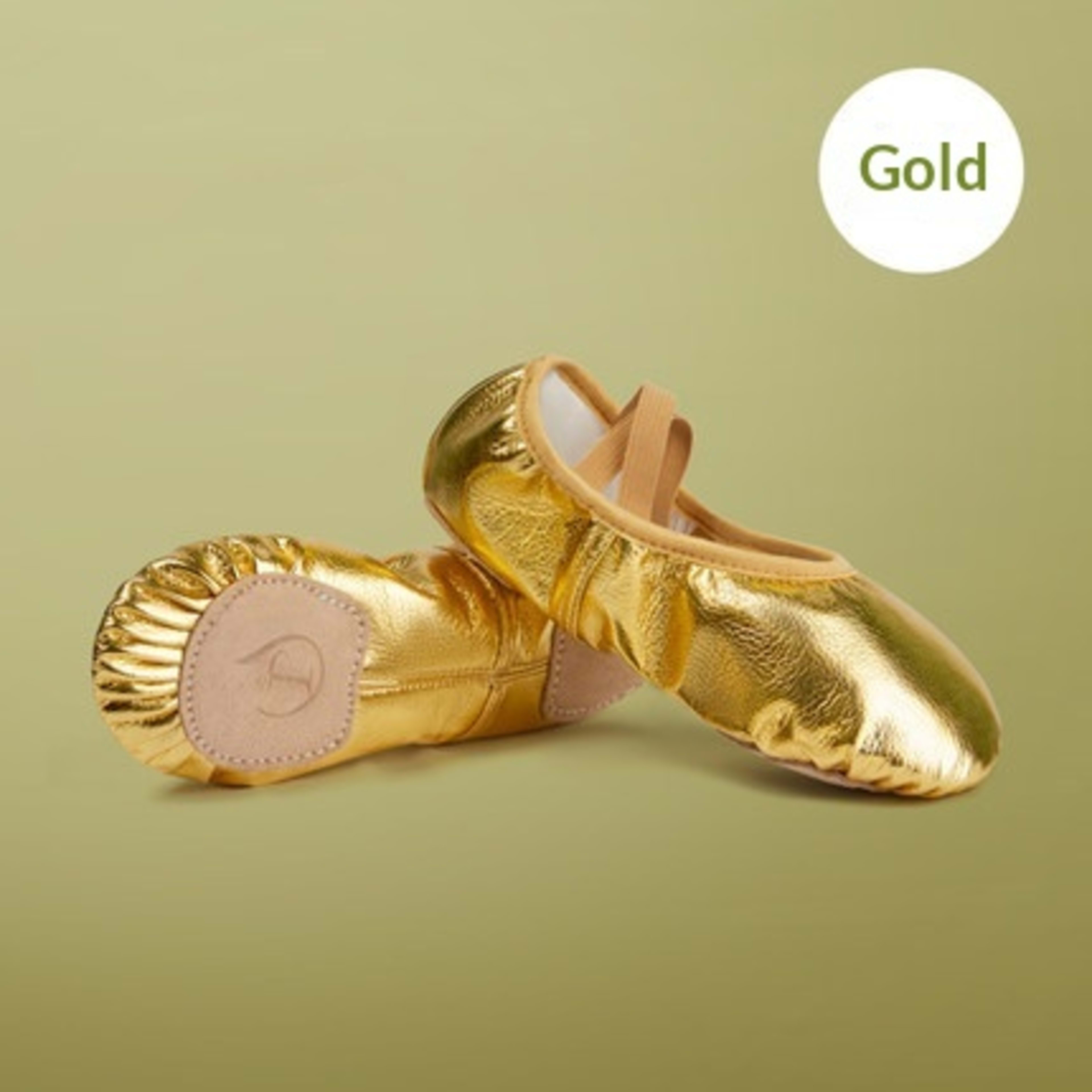 Soft-soled Practice PU Leather Cat-claw Gold And Silver Dance Shoes 8