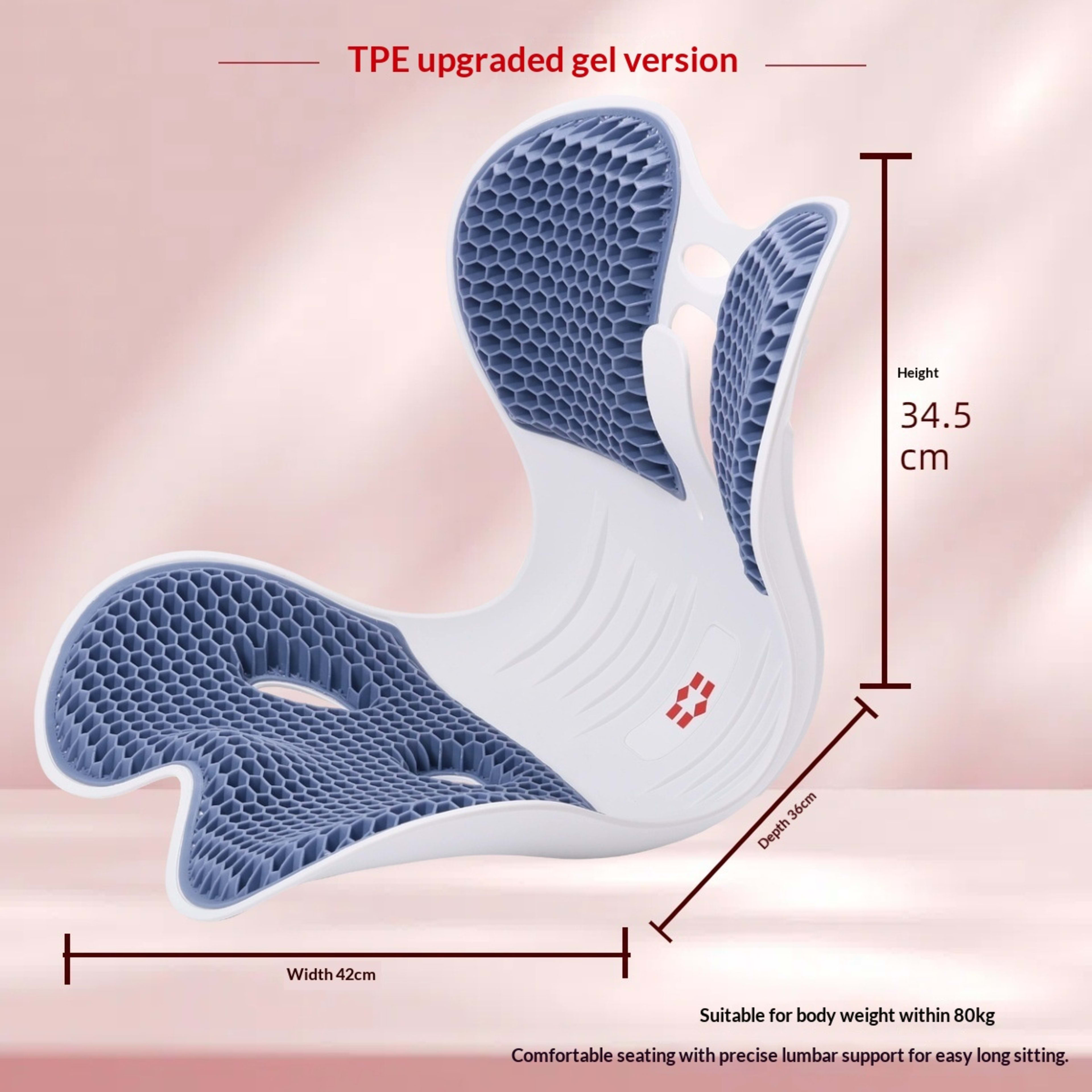 Portable Office Ergonomic Lumbar Support Cushion 8