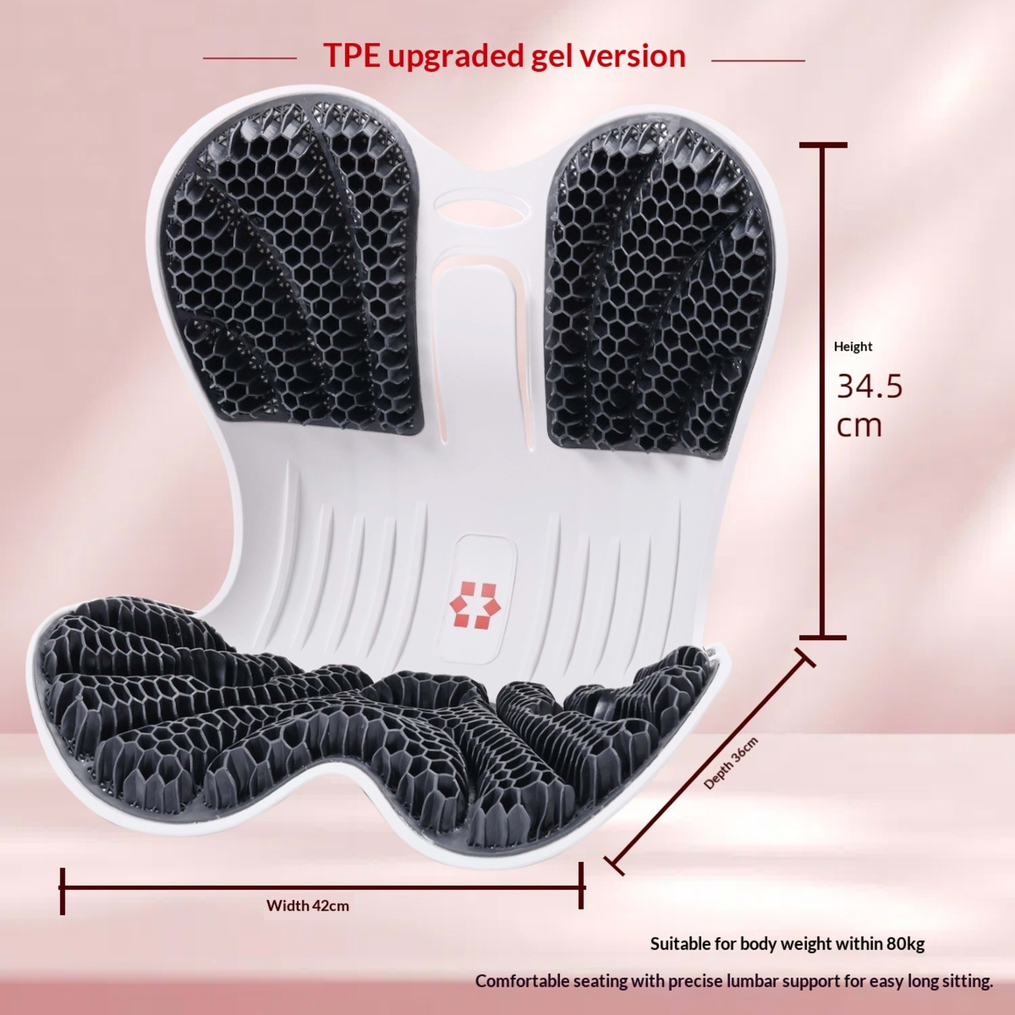 Portable Office Ergonomic Lumbar Support Cushion 3
