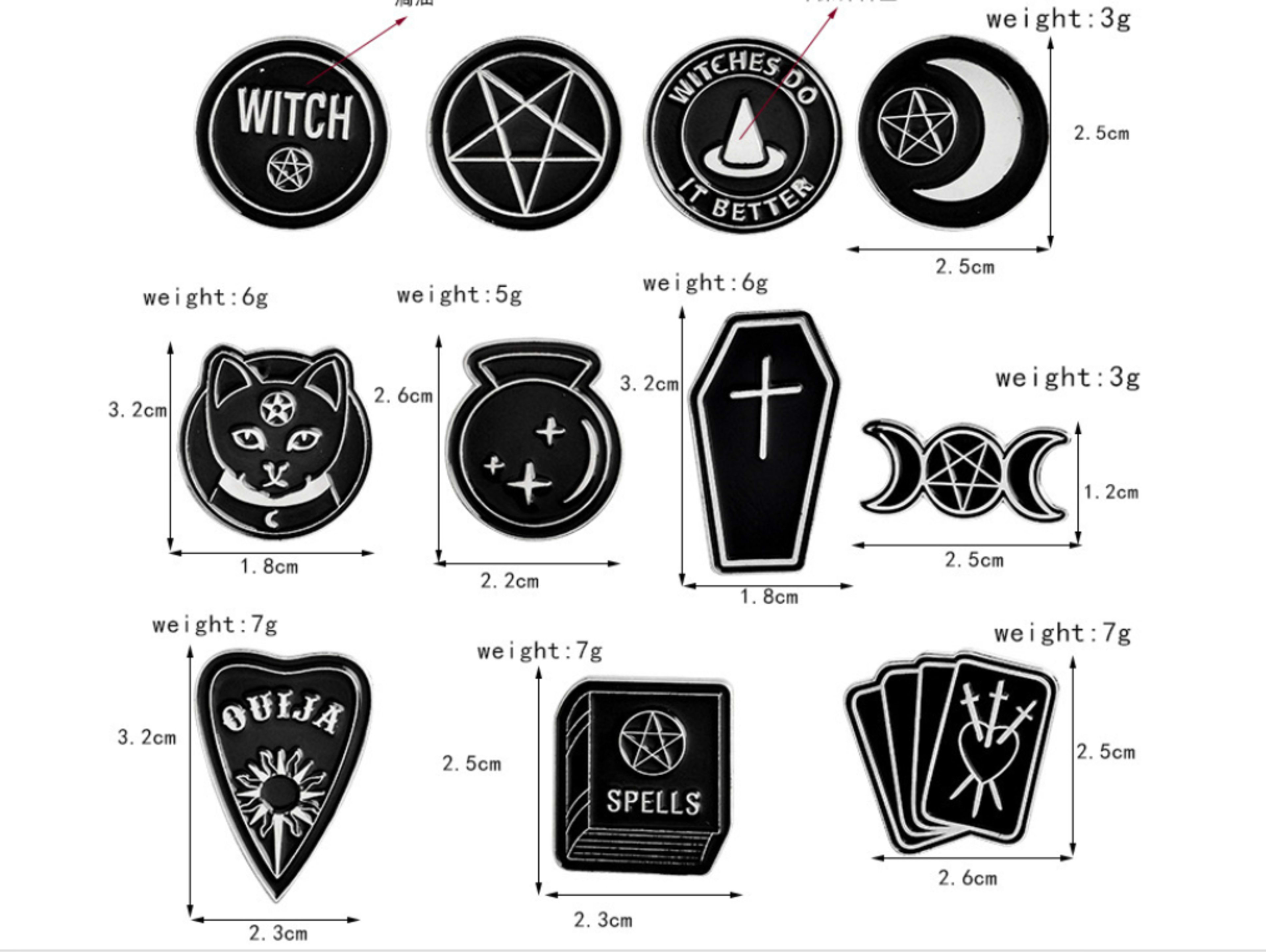 Punk Dark Series Retro Statement Brooch 4