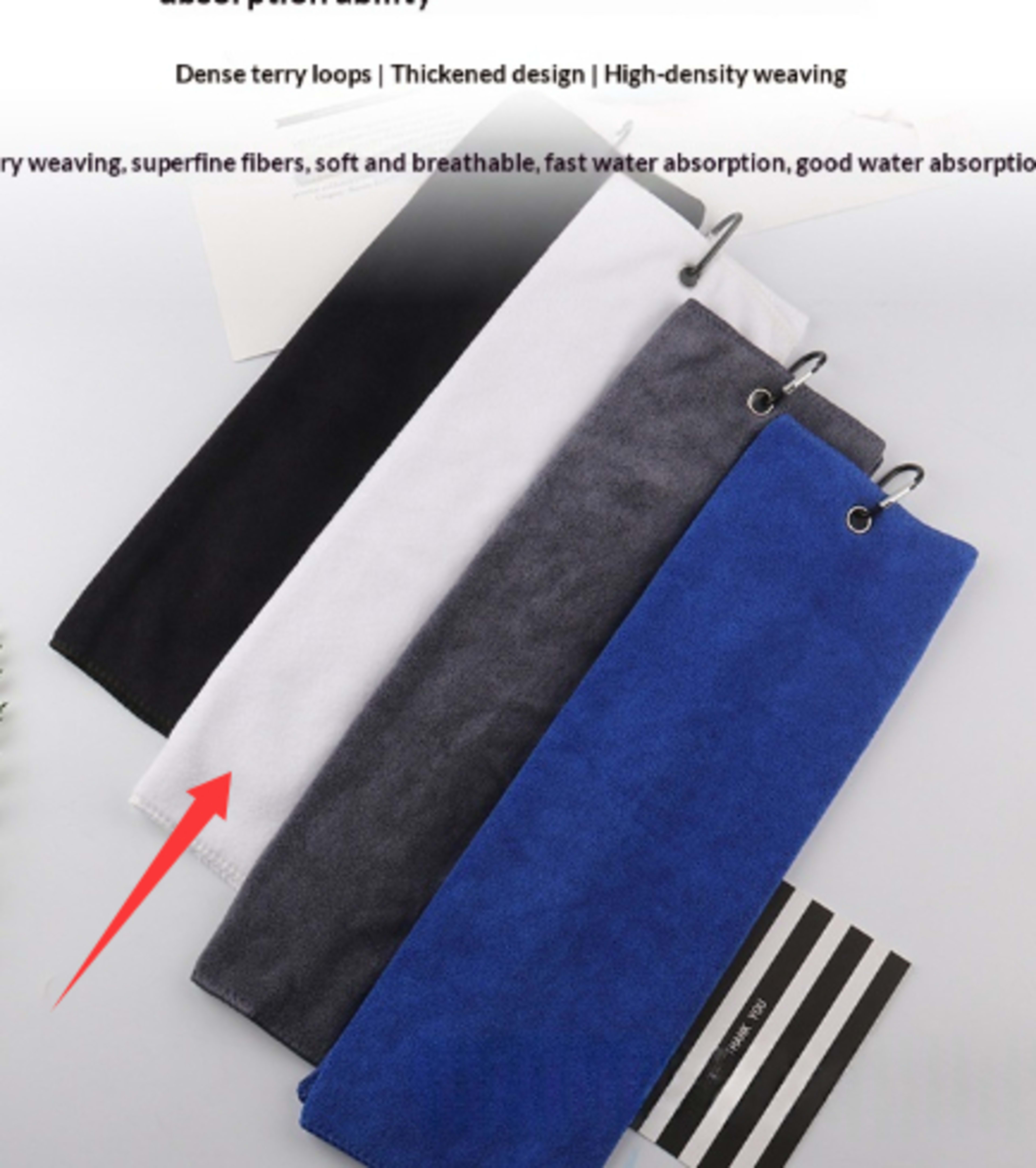 Golf Towel Microfiber Waffle-weave Sports Towel 3