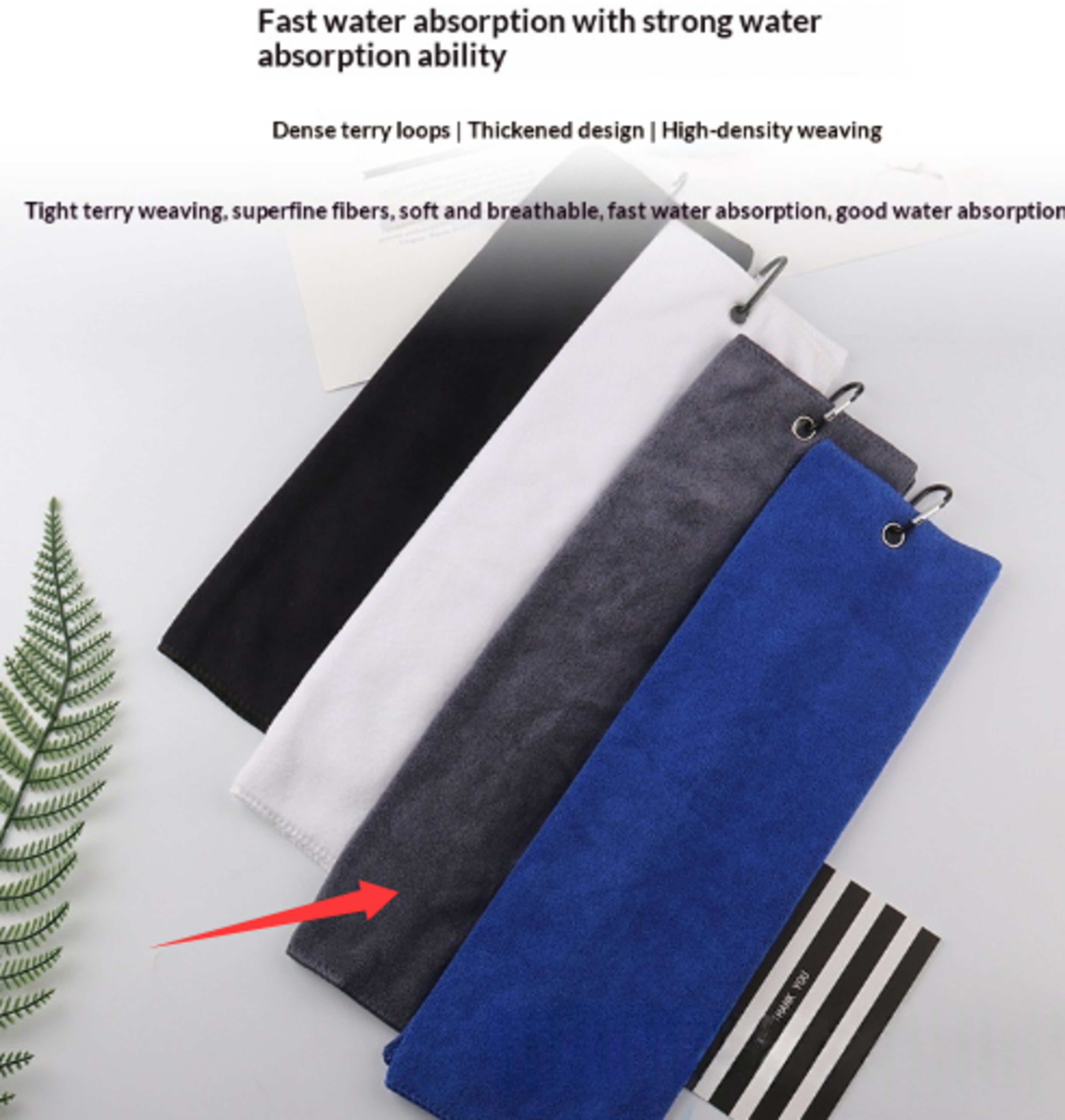 Golf Towel Microfiber Waffle-weave Sports Towel 5