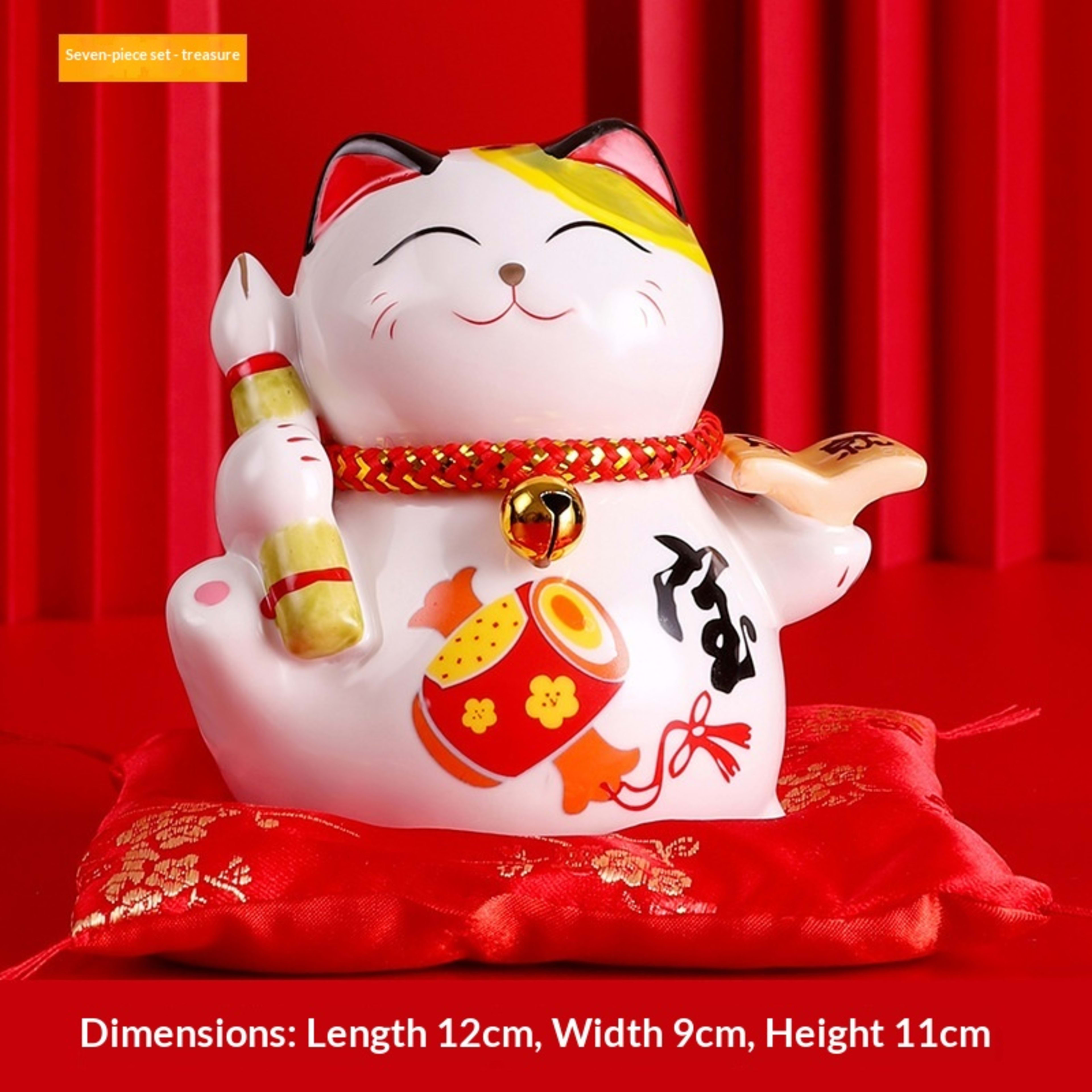 Creative Home Decor Ceramic Lucky Cat Ornament 2