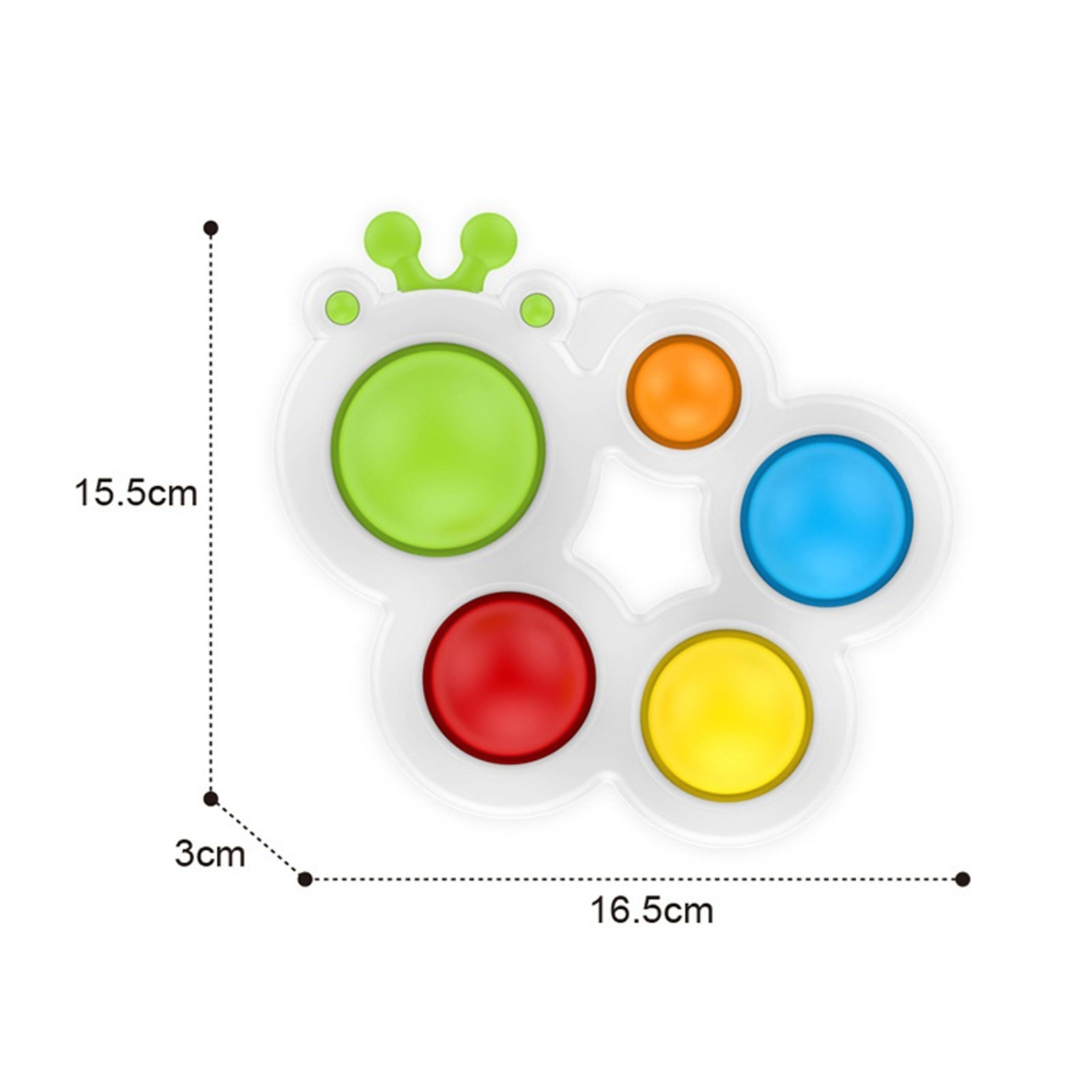 Cartoon-style Early-learning, Brain-training Colorful Hand-grab Board With Pressable Features For Children 11
