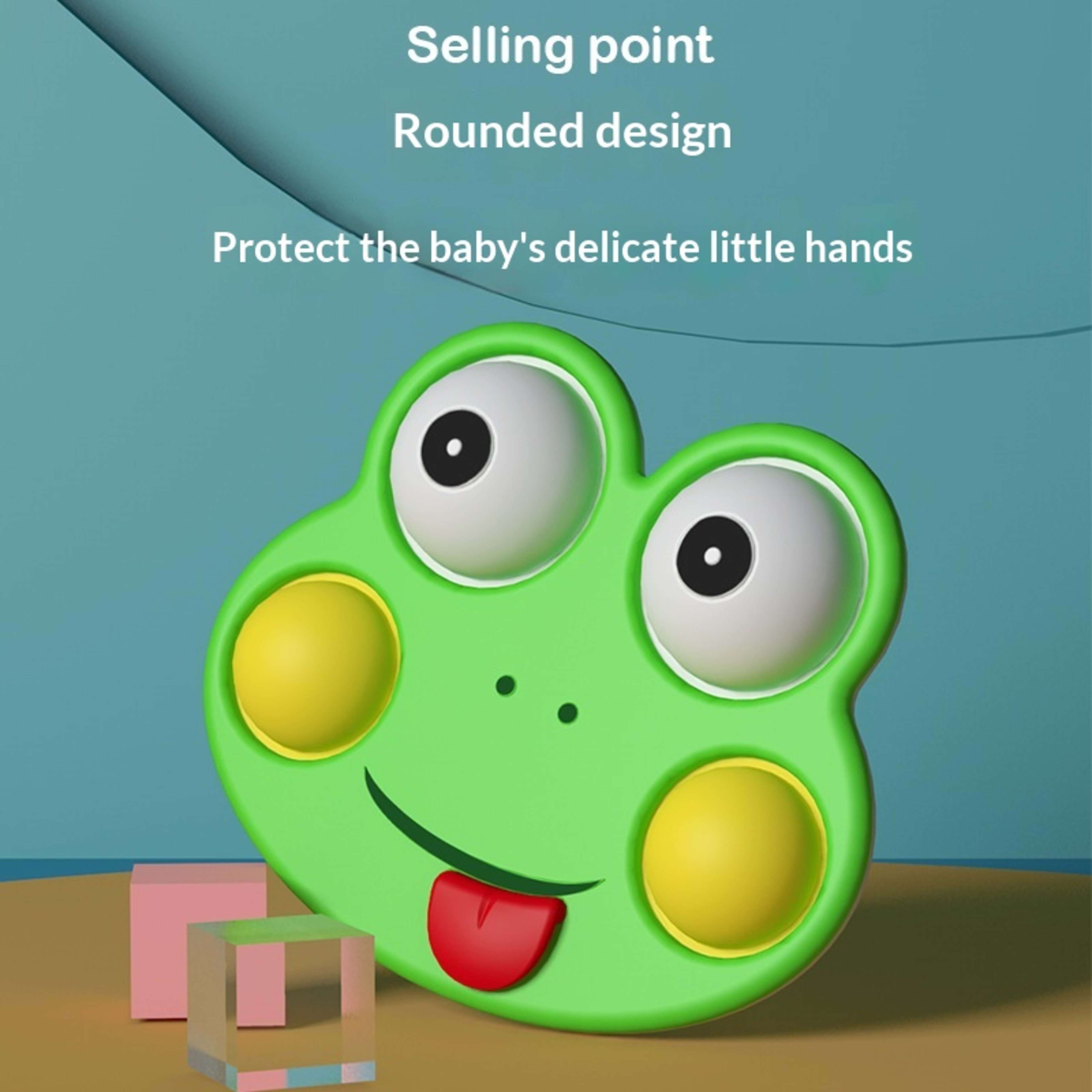 Cartoon-style Early-learning, Brain-training Colorful Hand-grab Board With Pressable Features For Children 5