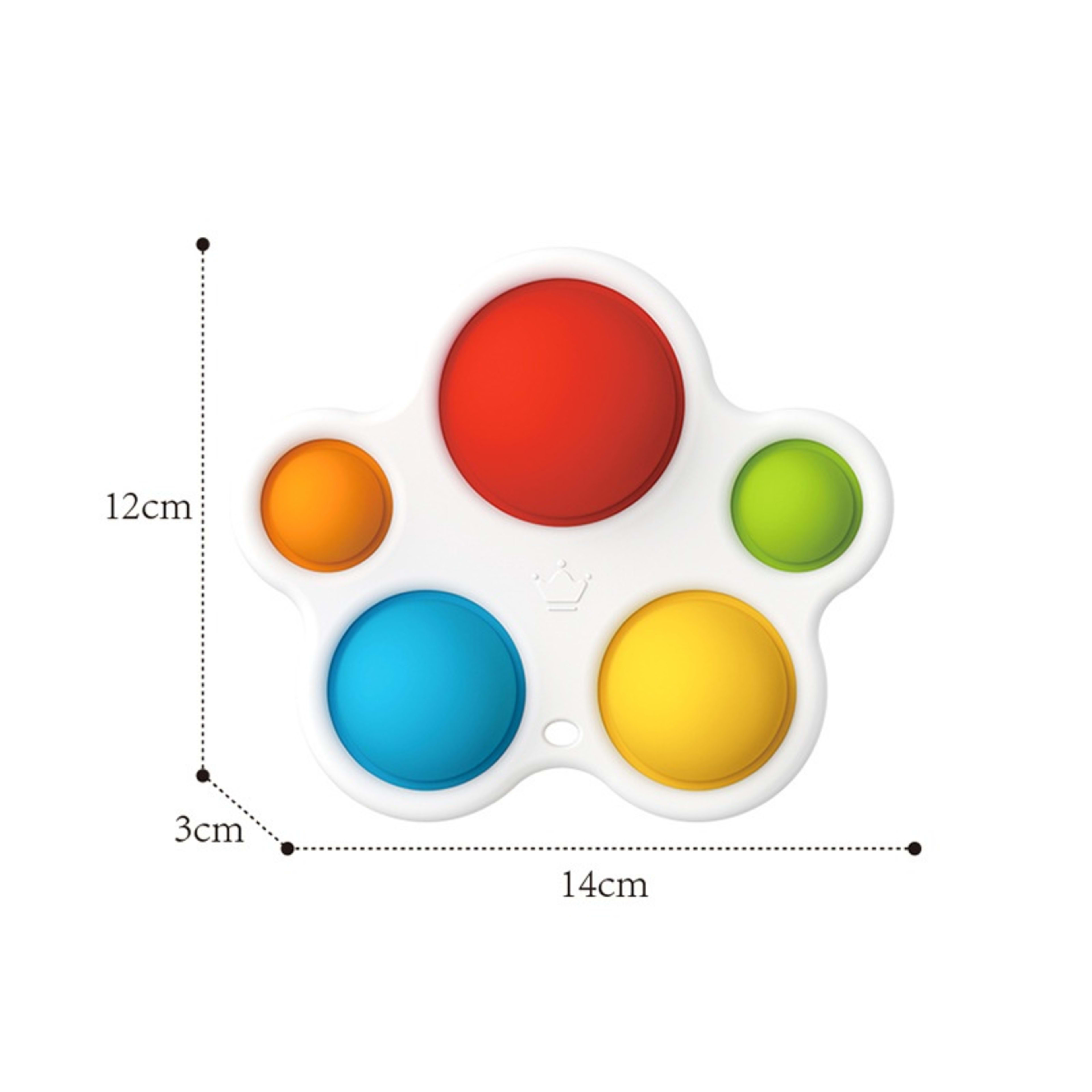 Cartoon-style Early-learning, Brain-training Colorful Hand-grab Board With Pressable Features For Children
