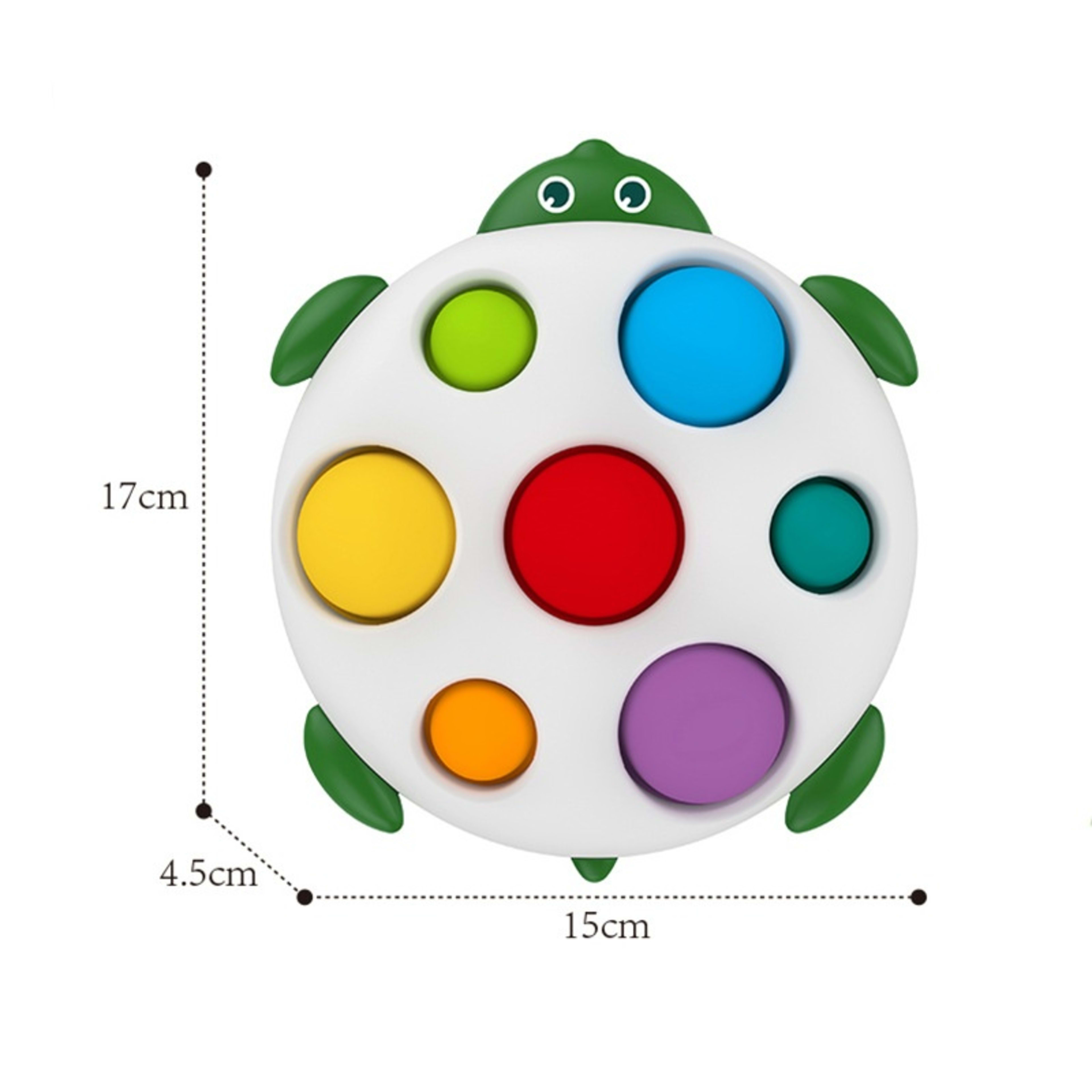 Cartoon-style Early-learning, Brain-training Colorful Hand-grab Board With Pressable Features For Children 7