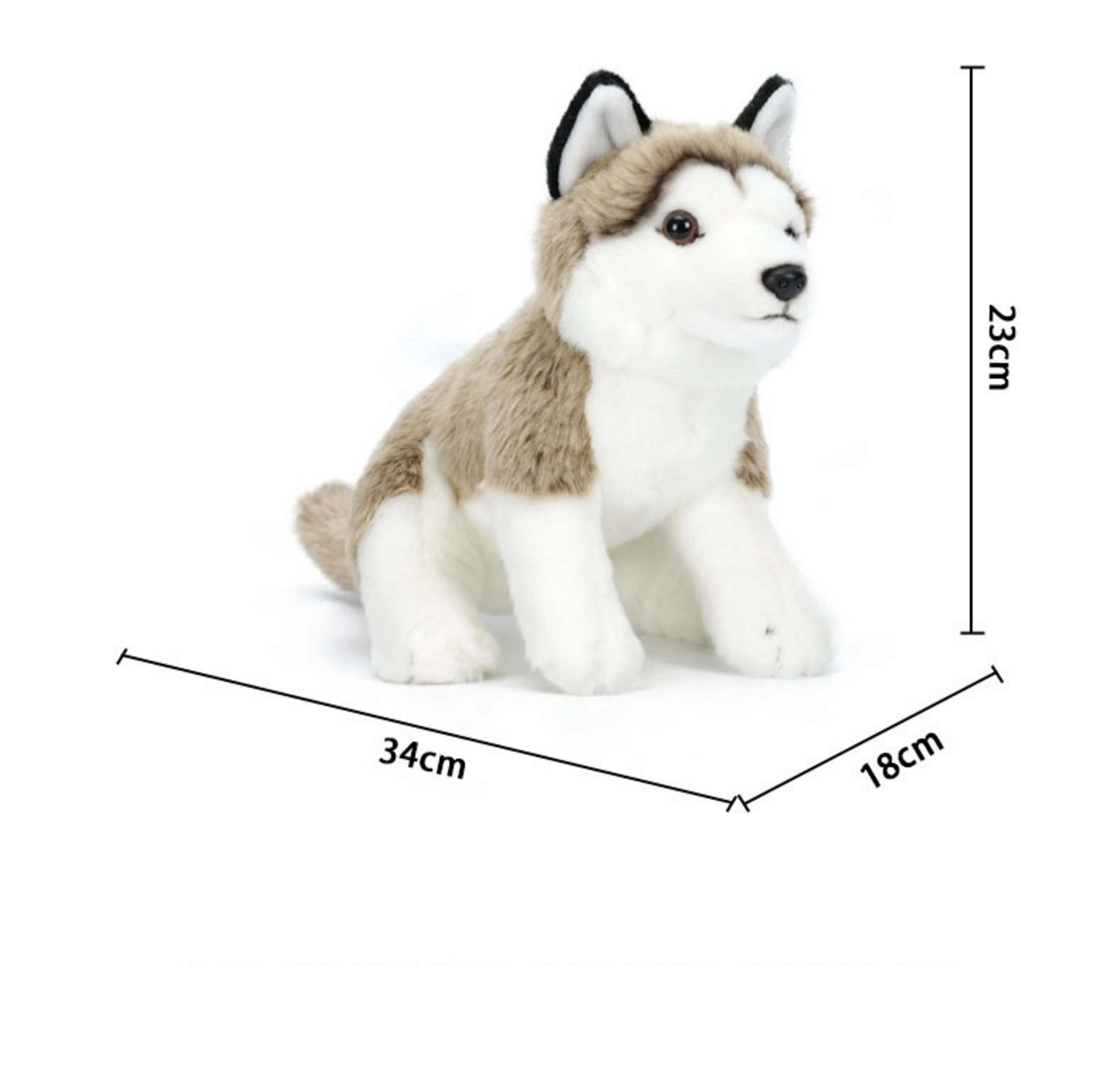 New Realistic Plush Huskycute Charming And Educational Decoration 2