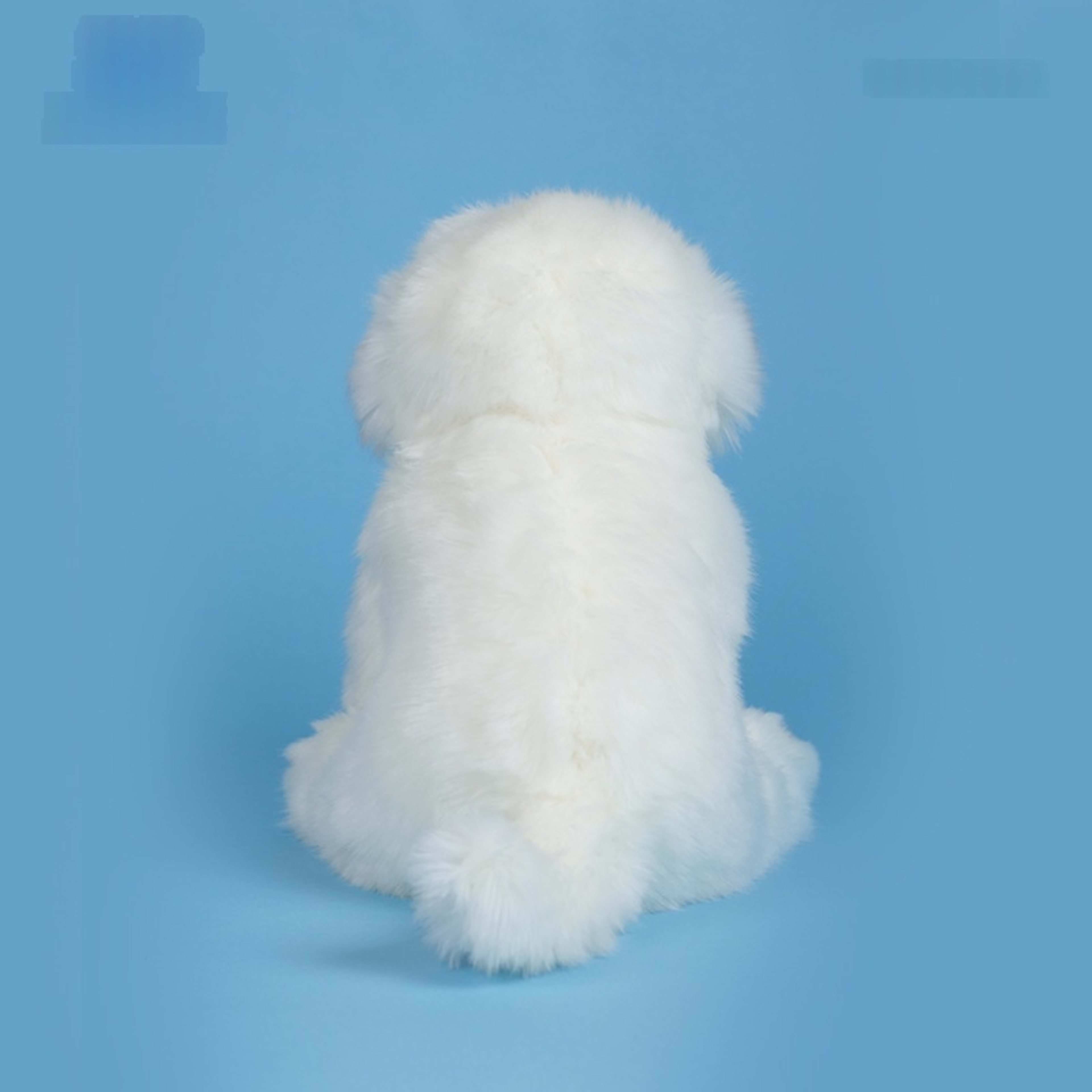 Toy White Dog Figurine Comfort Doll Birthday Gift 2