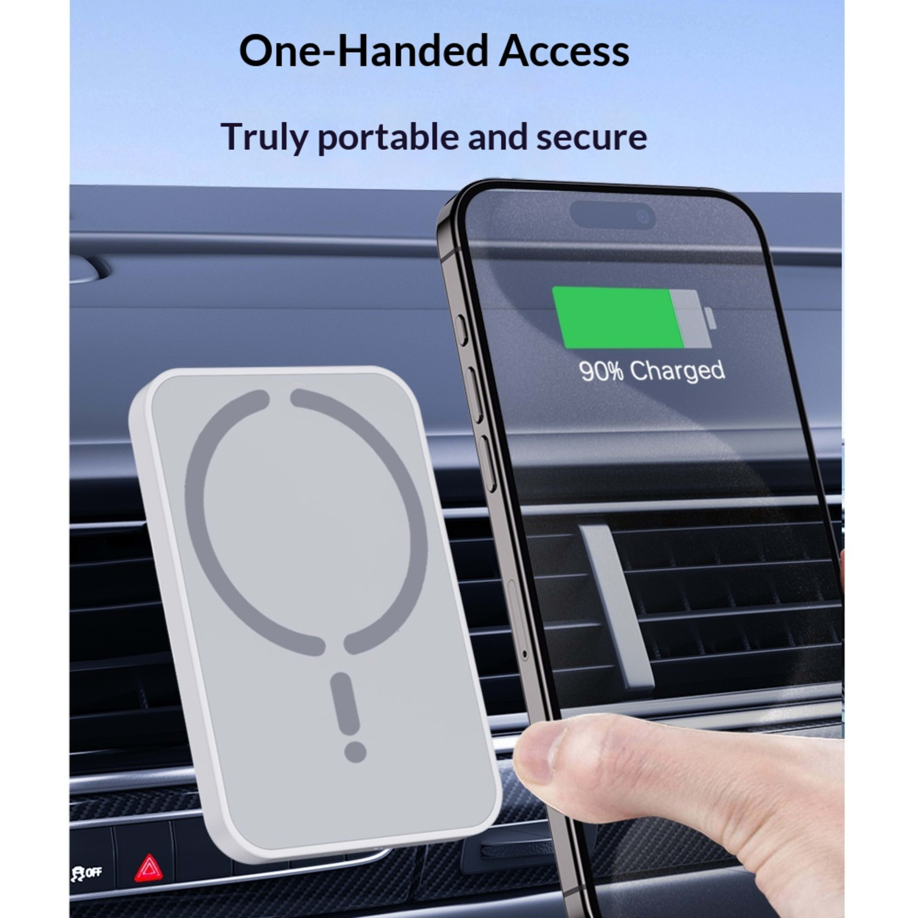 MagSafe 15W Magnetic In-car Wireless Charger 5