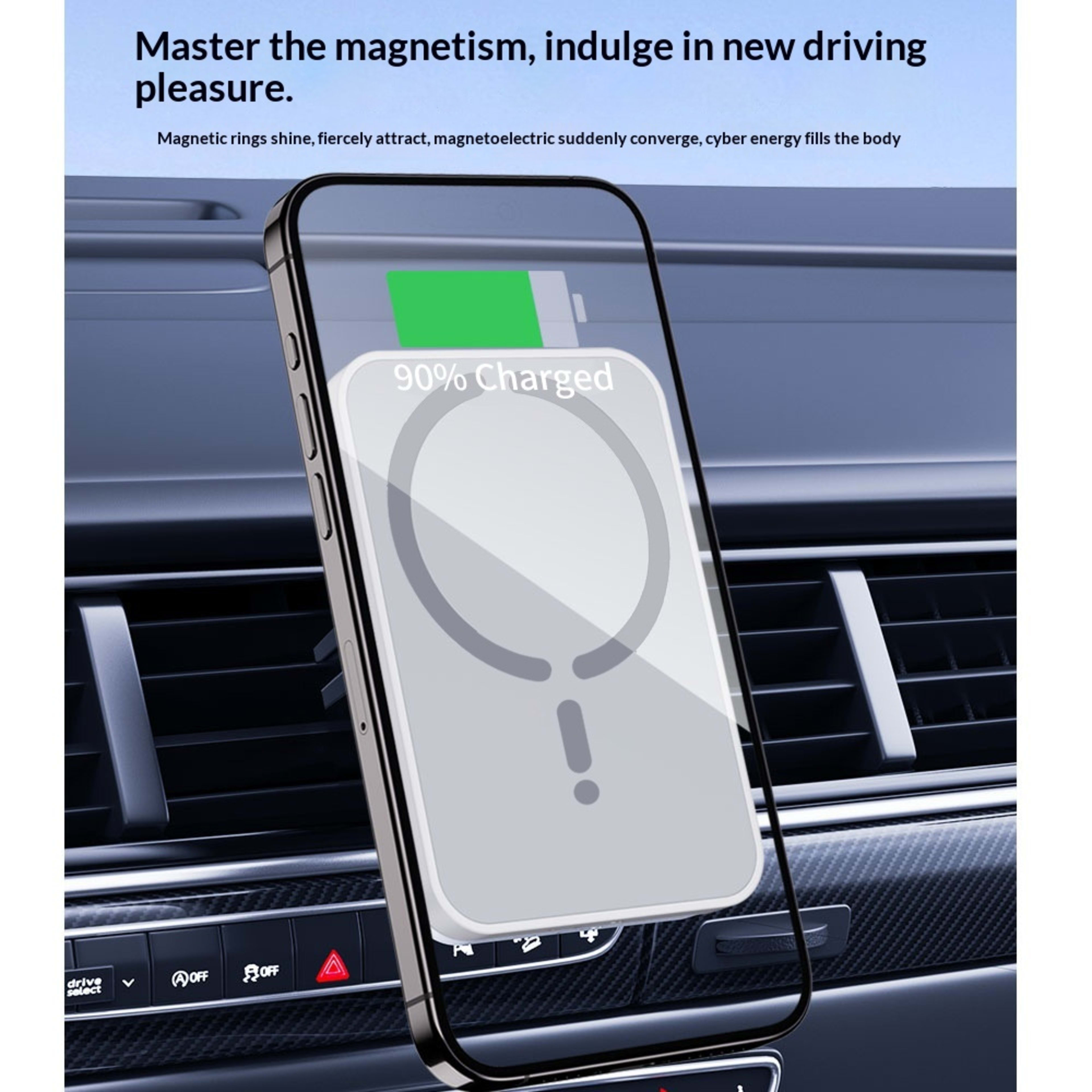 MagSafe 15W Magnetic In-car Wireless Charger 4