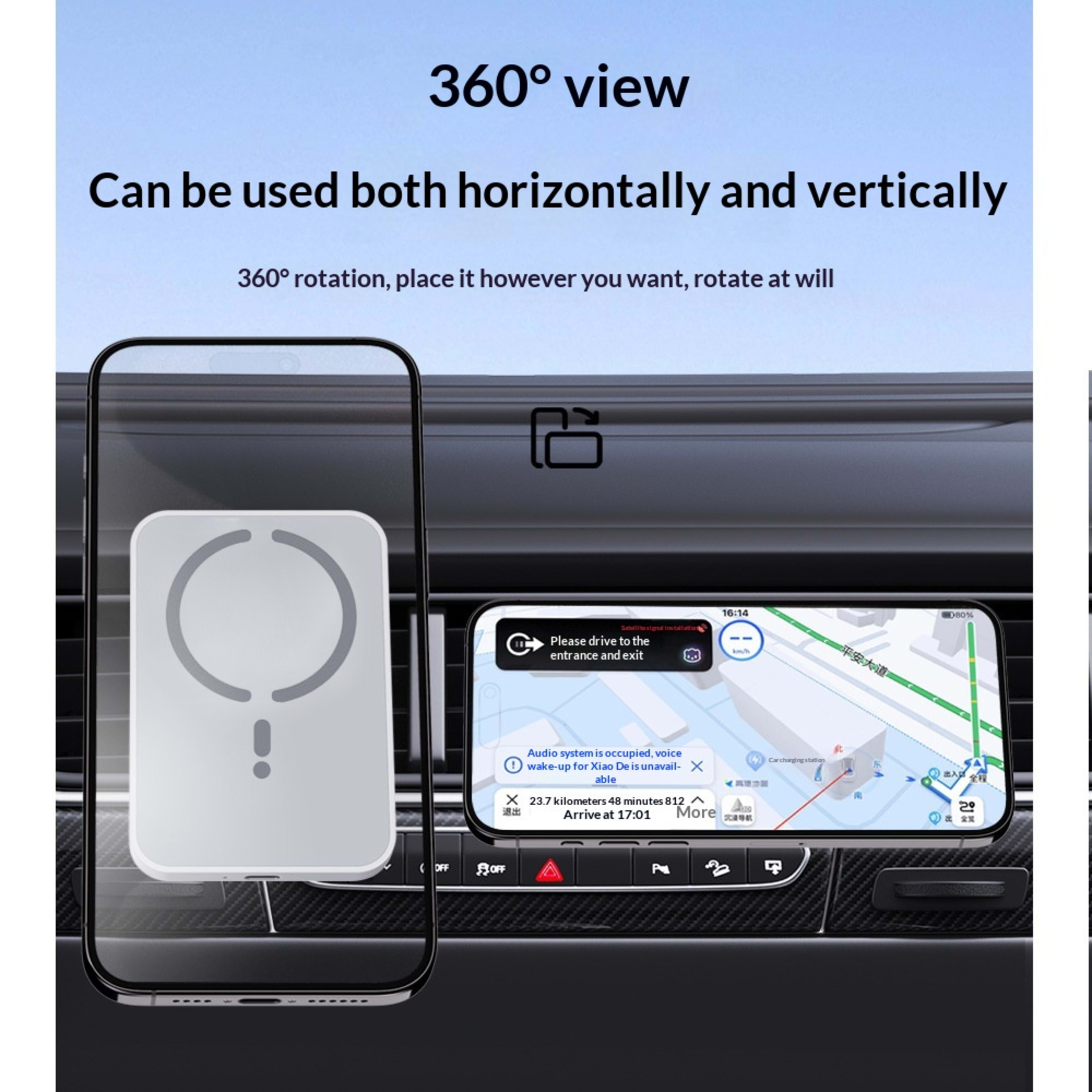 MagSafe 15W Magnetic In-car Wireless Charger 6