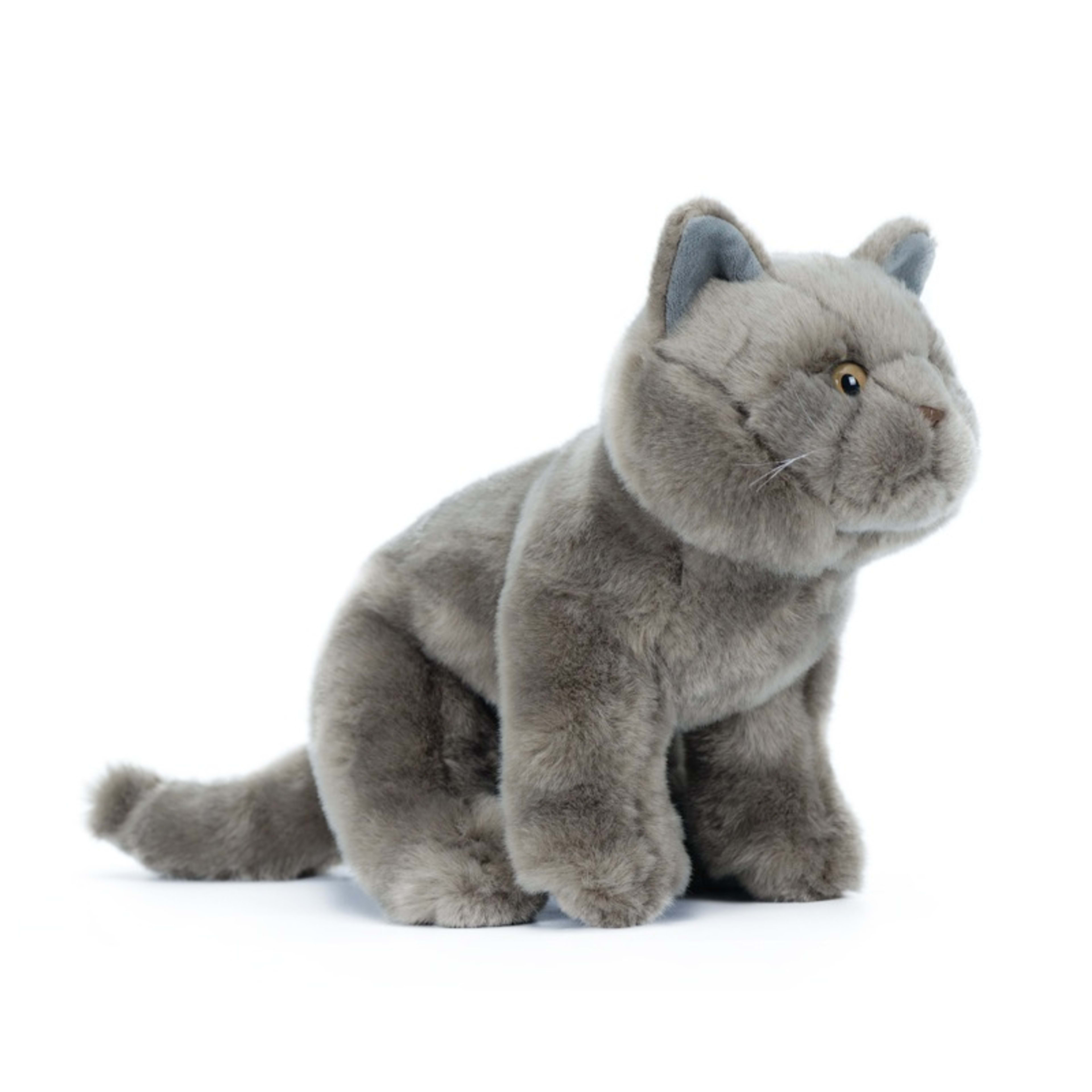 Simulation Blue Cat Plush Stuffed Animal Doll 2