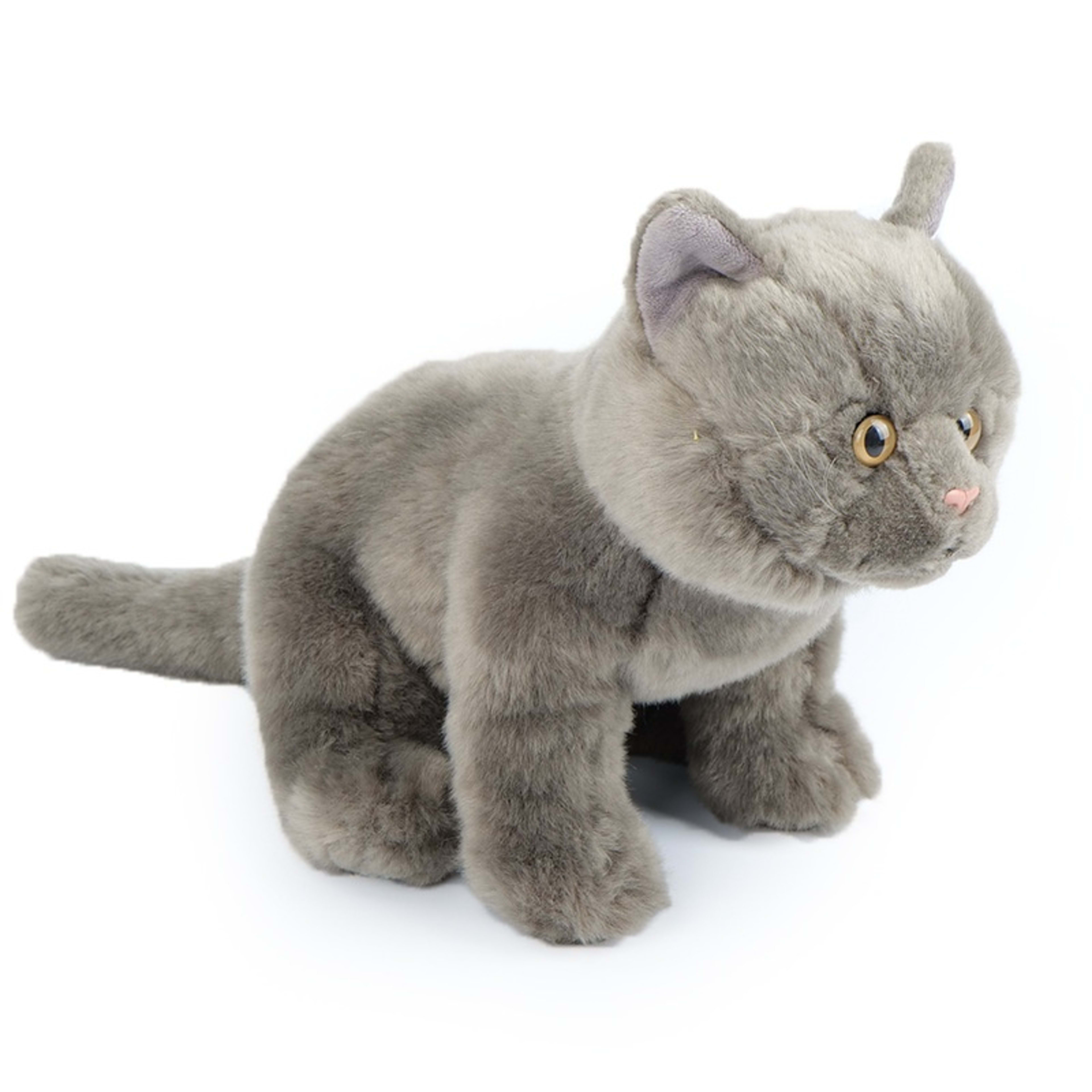 Simulation Blue Cat Plush Stuffed Animal Doll