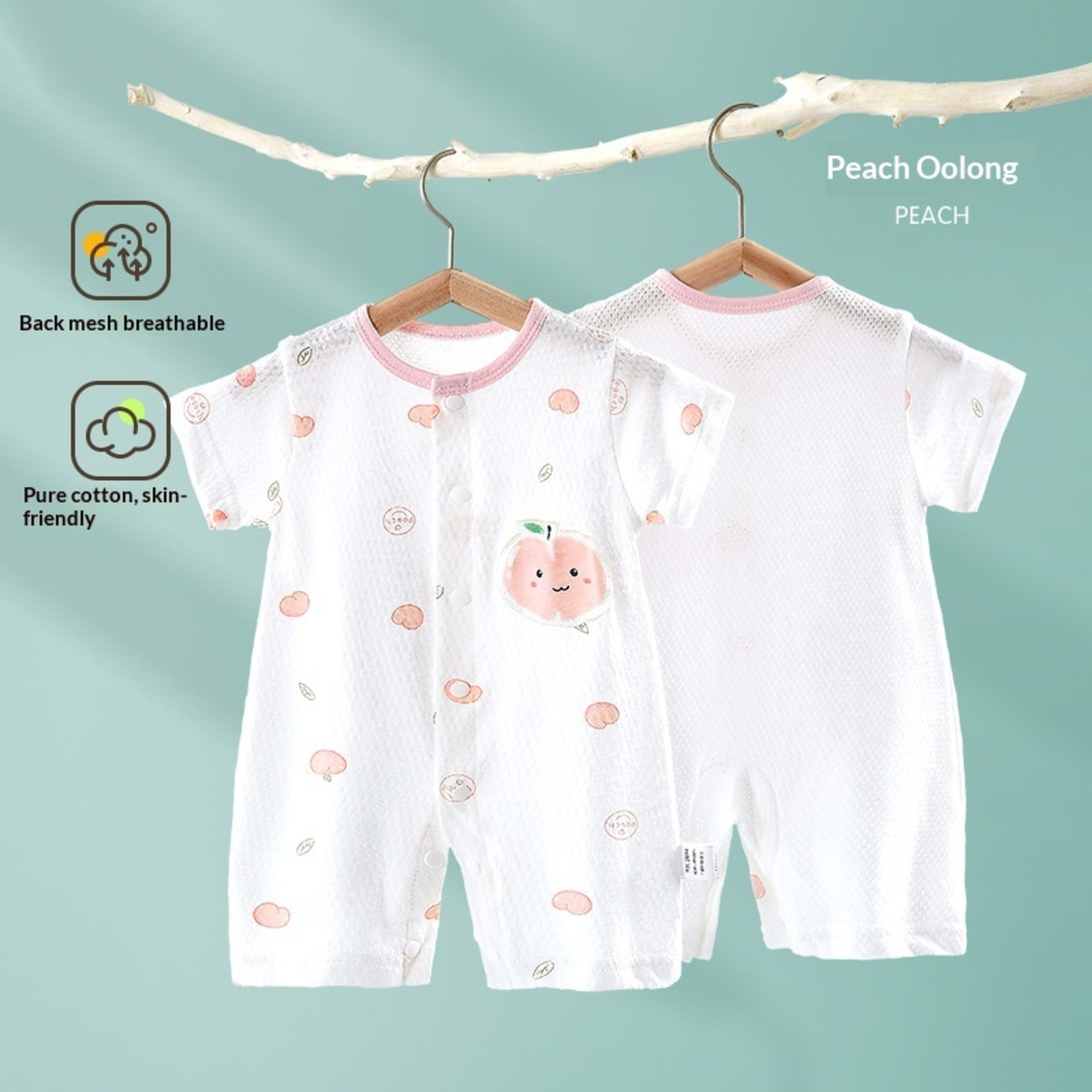 Baby Summer Thin Short-sleeved Jumpsuit 8