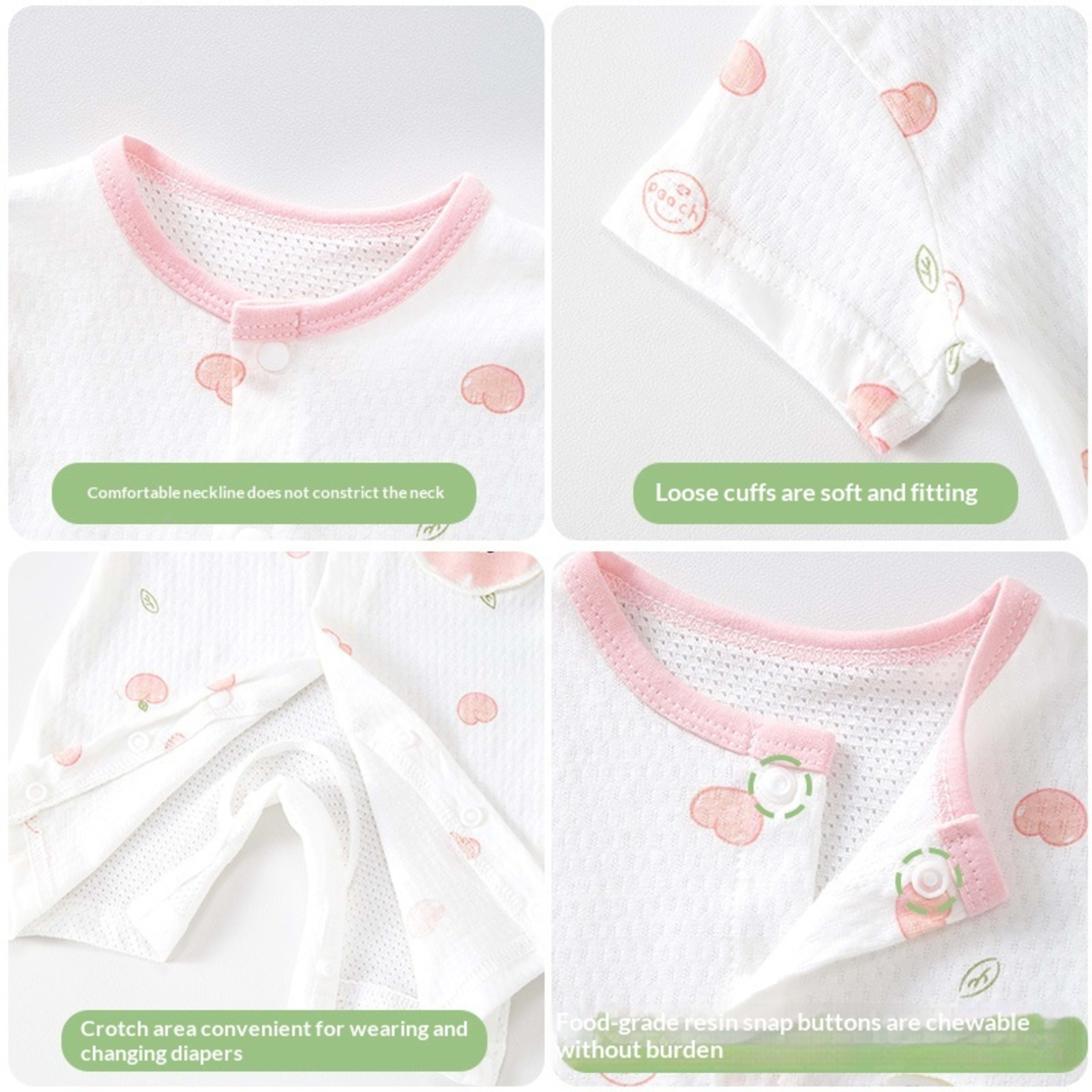 Baby Summer Thin Short-sleeved Jumpsuit 2