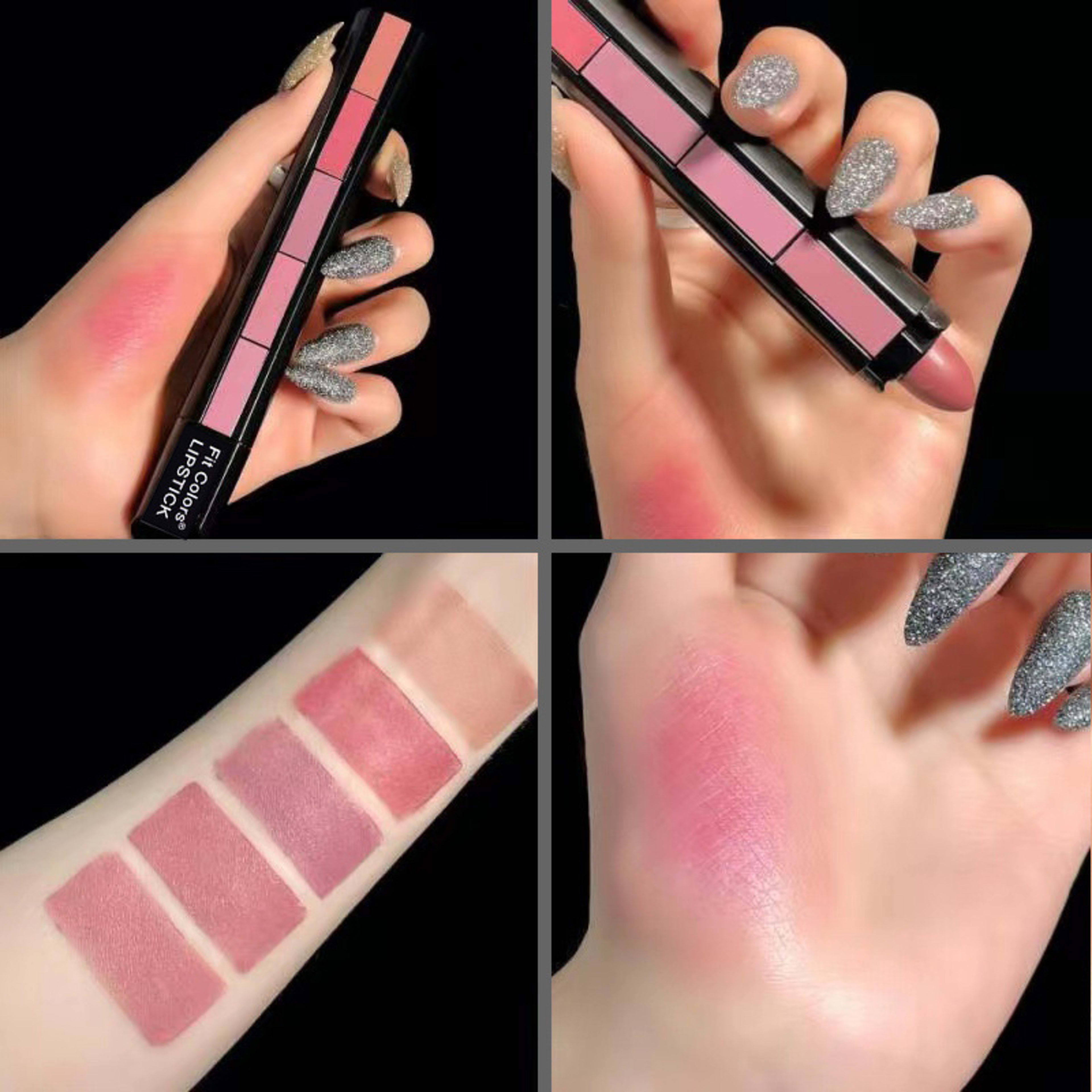 Matte 5-color Set Velvet Lip Stick Non-stick Lip Gloss Long Lasting Waterproof Sexy Red Lipstick 2