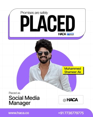 Marketing school placement student