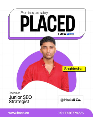 Marketing school placement student
