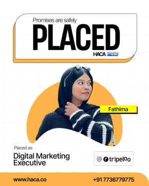 Marketing school placement student