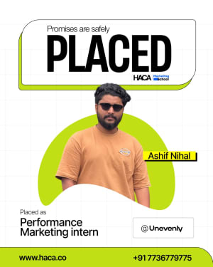 Marketing school placement student