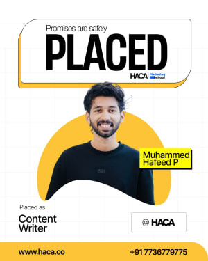 Marketing school placement student