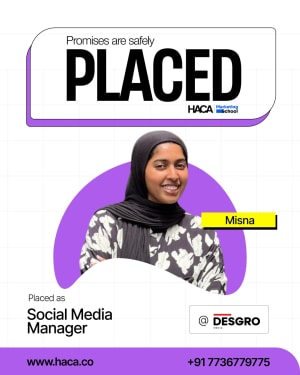Marketing school placement student