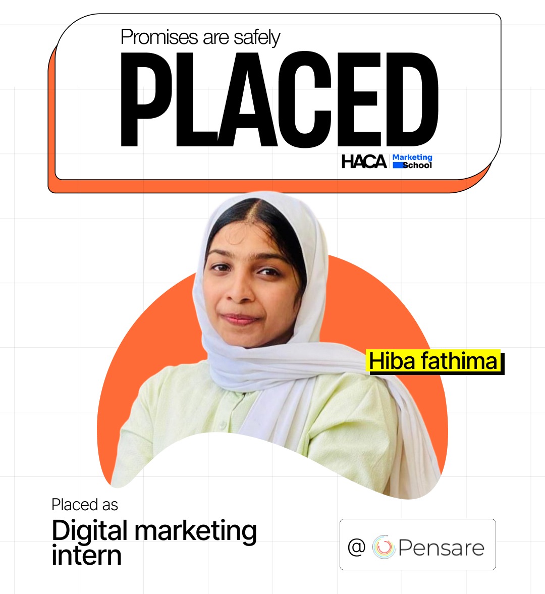 Marketing school placement student