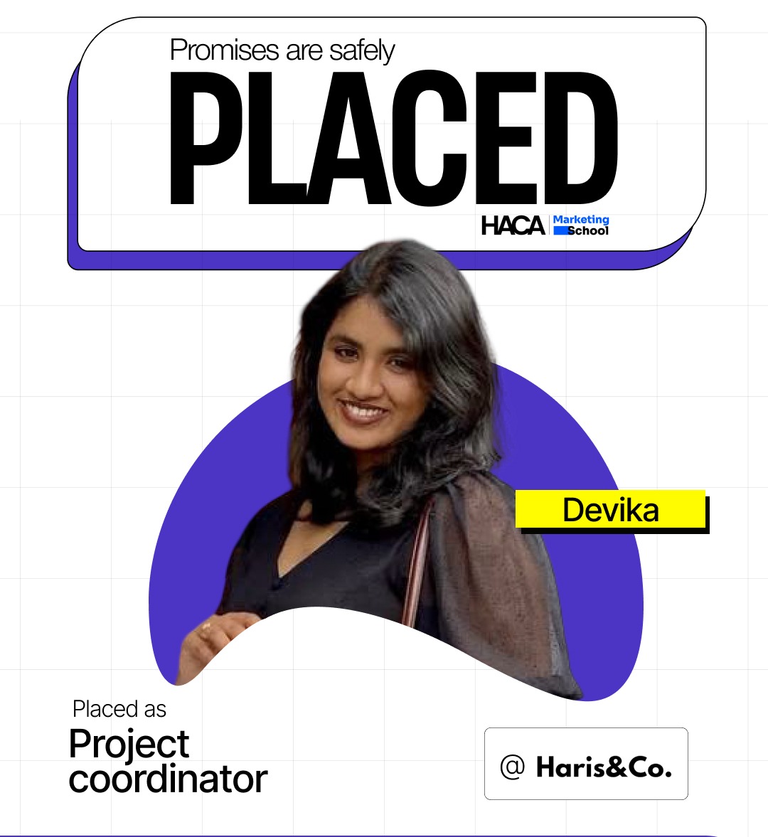 Marketing school placement student