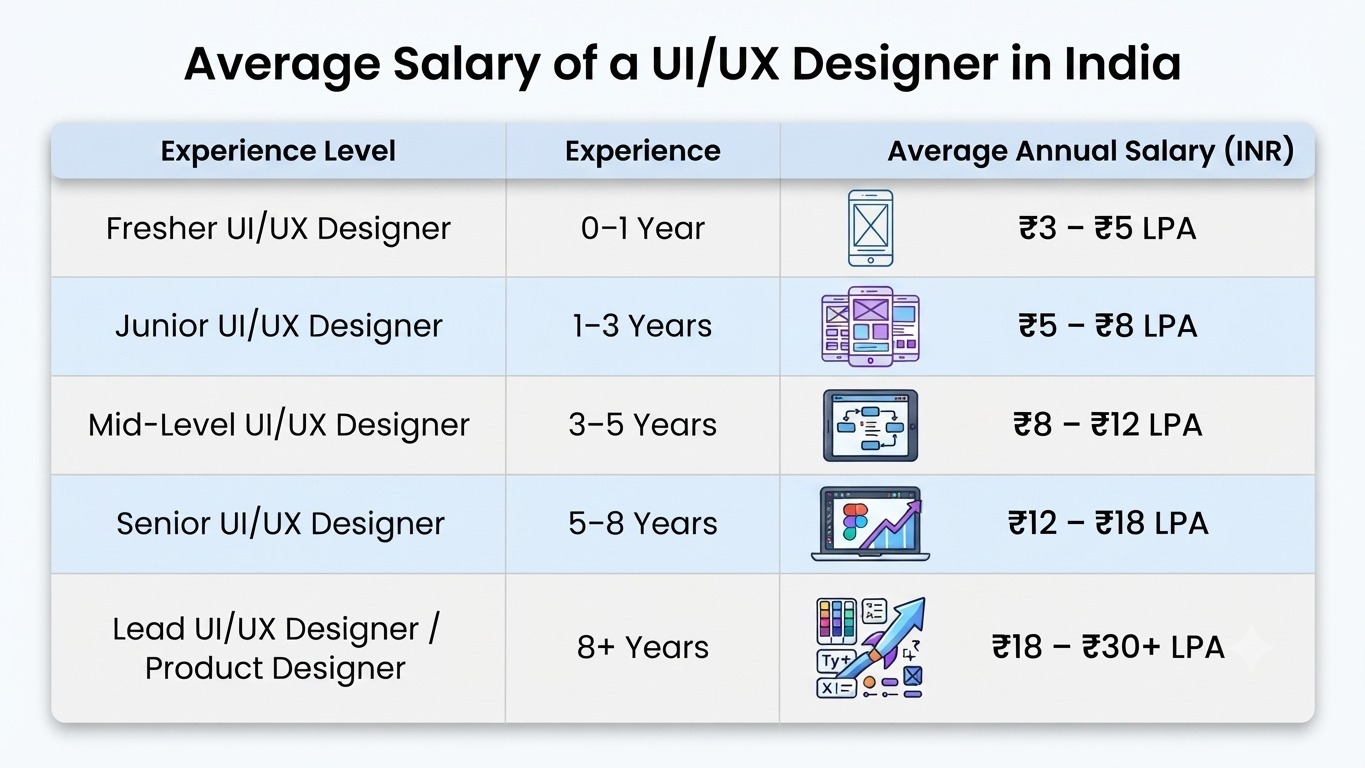 UI/UX designer salary