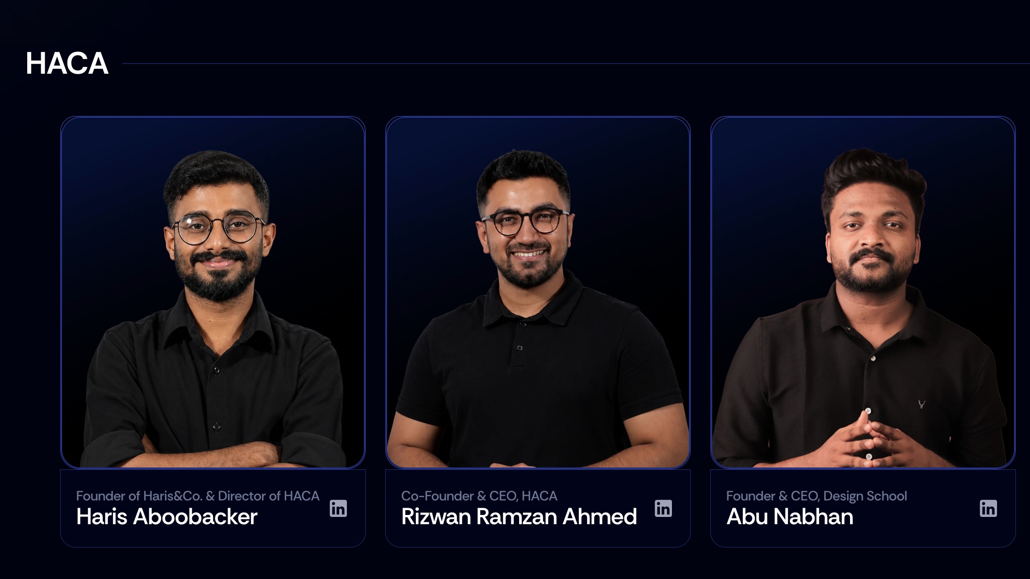 Mentors of HACA