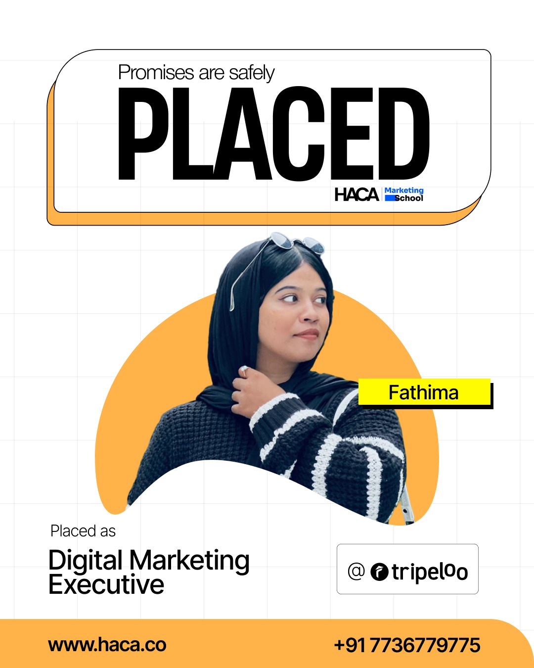 Marketing school placement student