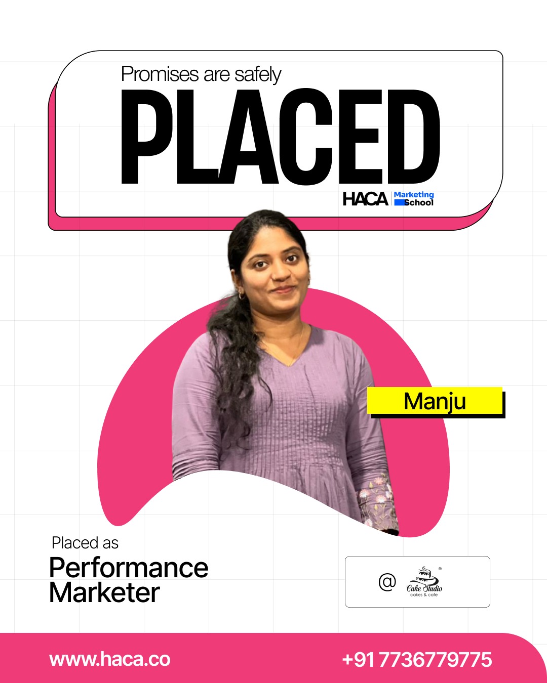 Marketing school placement student
