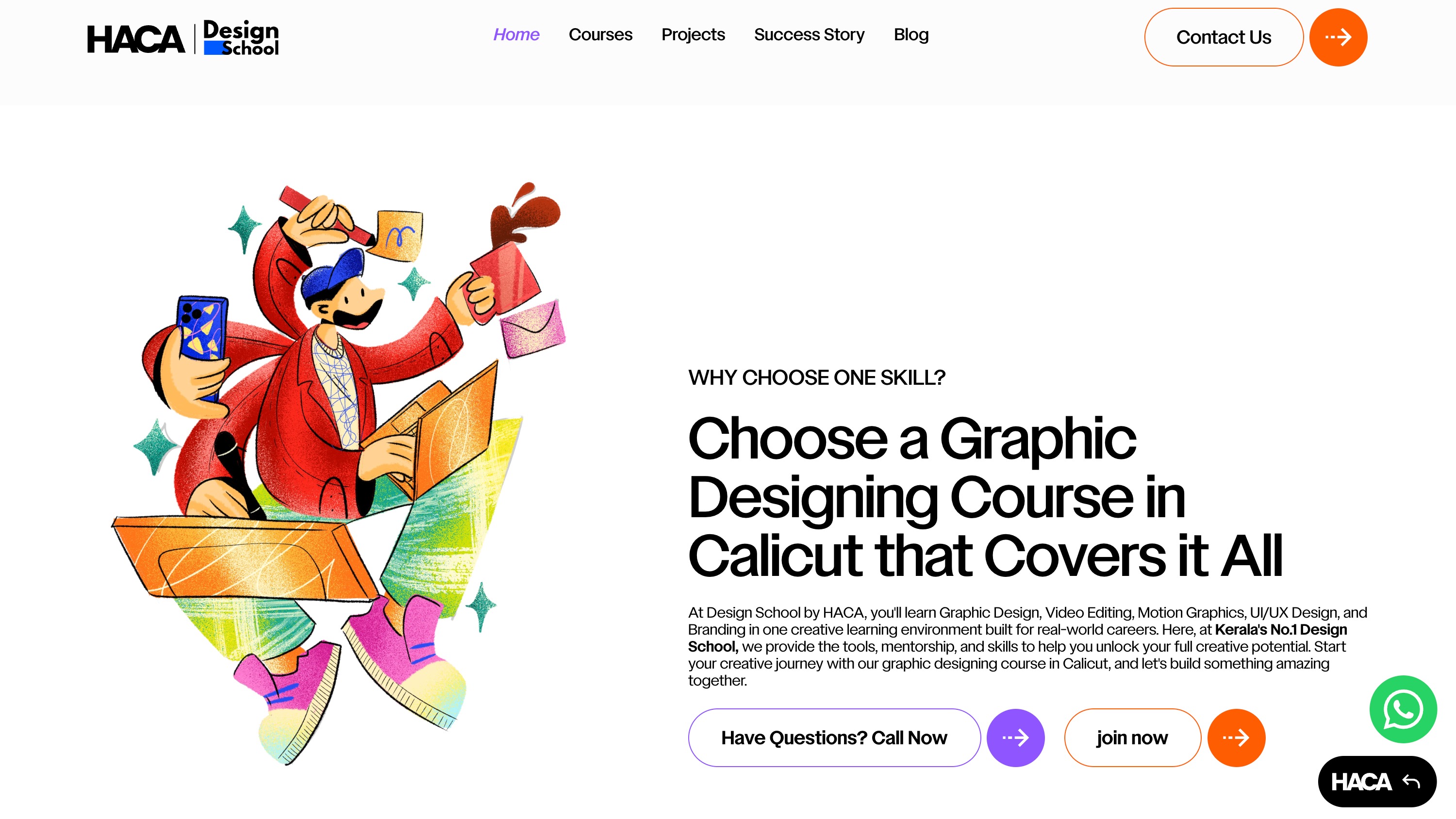 Creative design and communication page