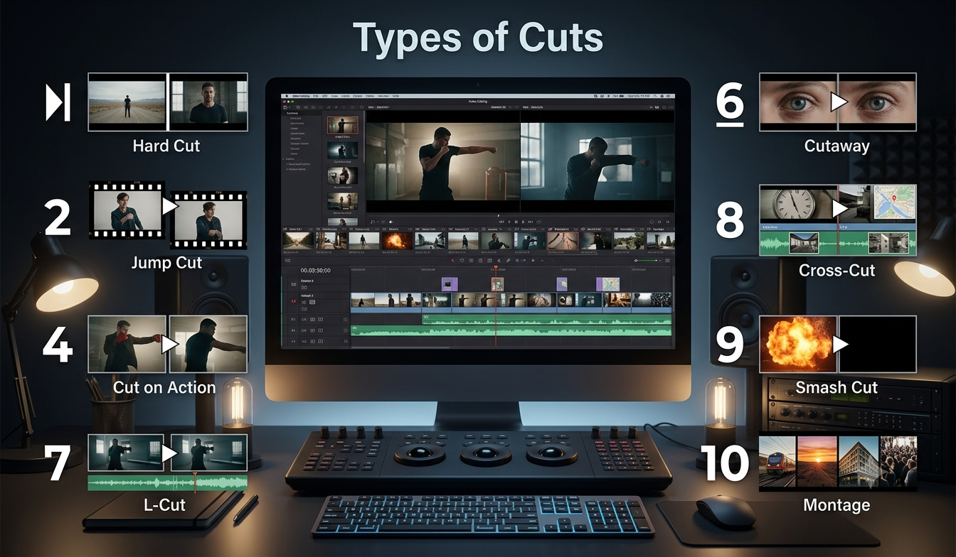 What Are the Most Important Types of Cuts in Video Editing?

