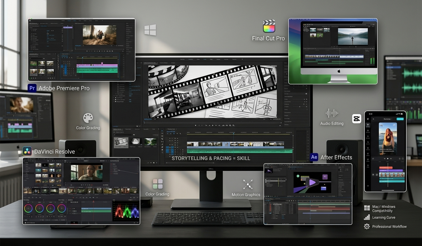 Which Software Can You Use to Learn Professional Video Editing?

