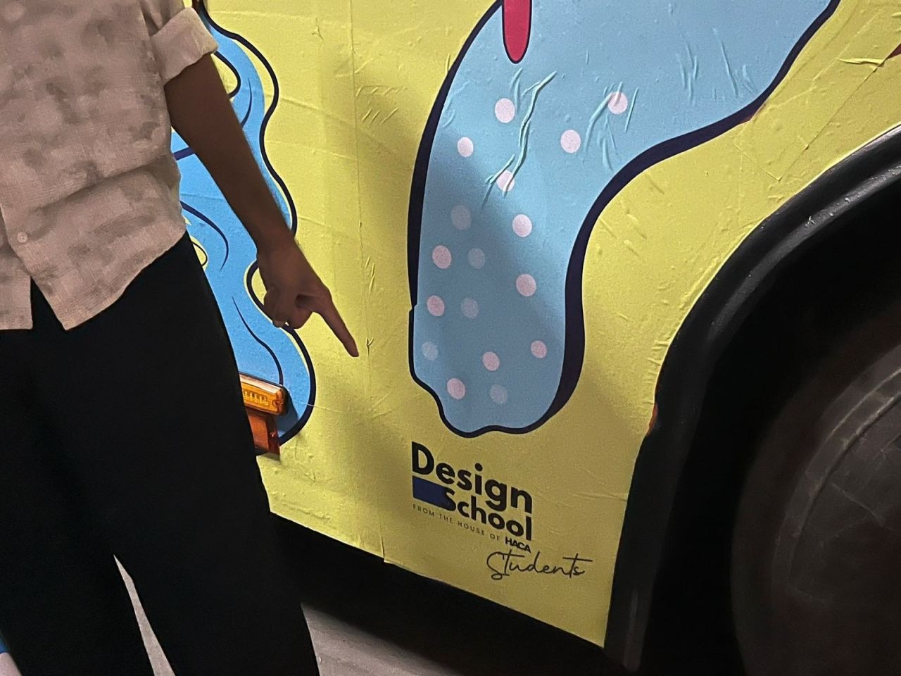 Design School team completing the Bus in One Day