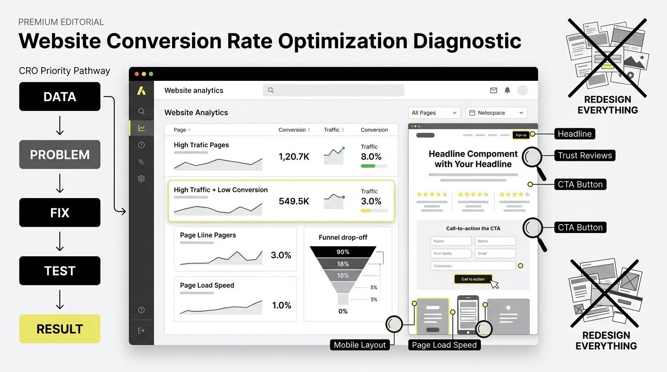 What Should You Fix First to Improve Website Conversion Rate?