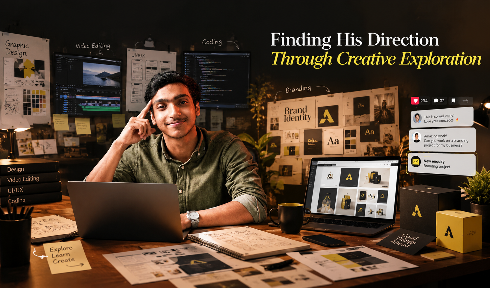 Isham Finding His Direction Through Creative Exploration