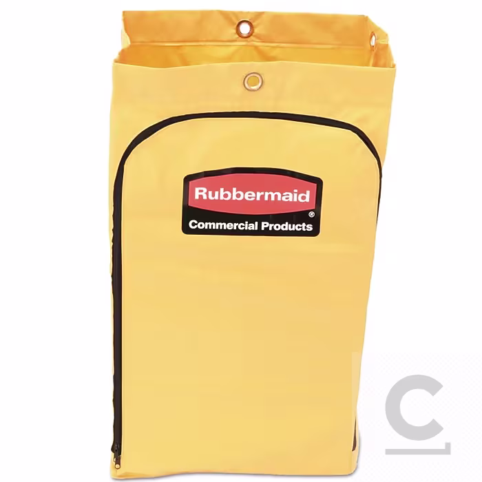 Rubbermaid® Vinyl Replacement Bag For Janitor Cart - 24 Gal., Yellow