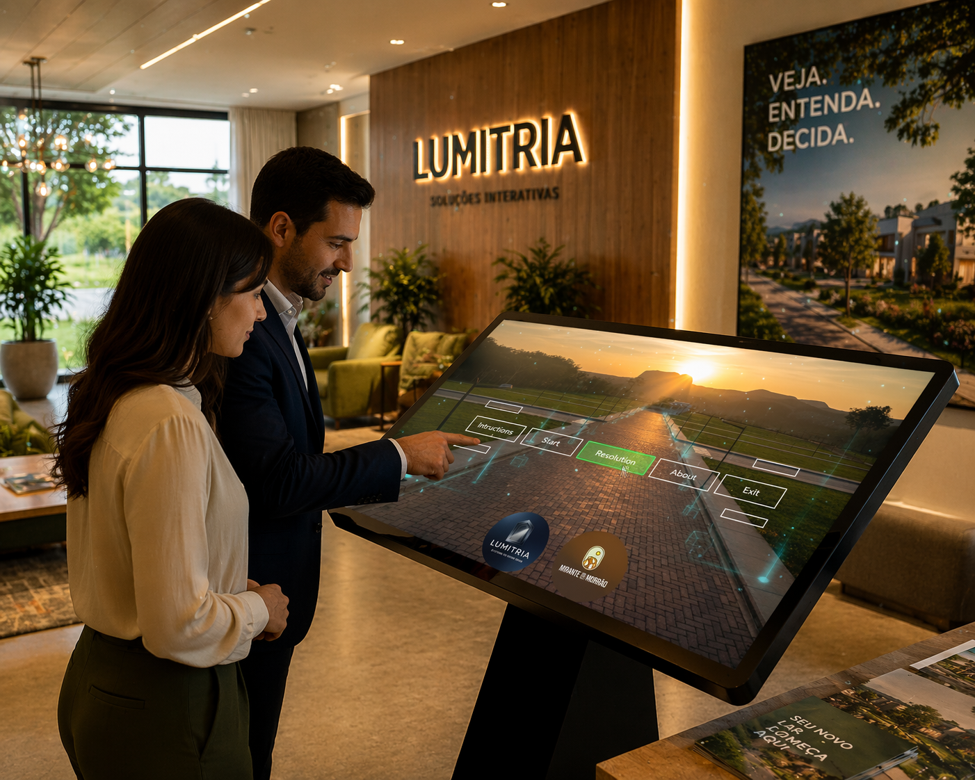Stand de vendas interativo
