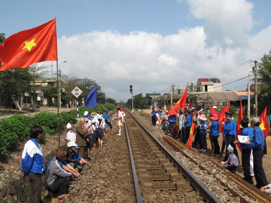 Mô hình “Đoạn đường ông cháu cùng chăm” tại phường Đông Hà - Nguồn ảnh: Q.N