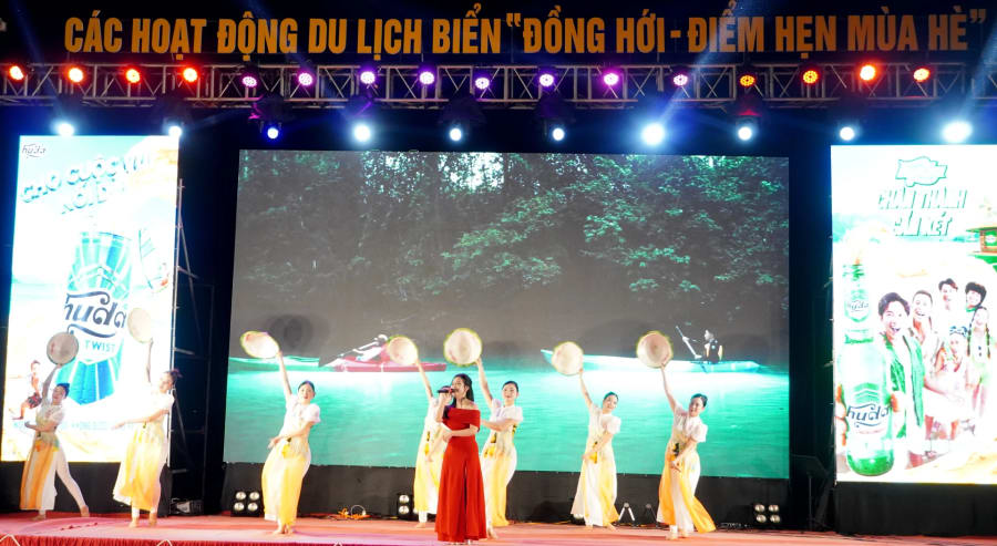 ca khúc, vũ điệu, âm nhạc sôi động ca ngợi quê hương, đất nước và con người Đồng Hới, Quảng Trị.